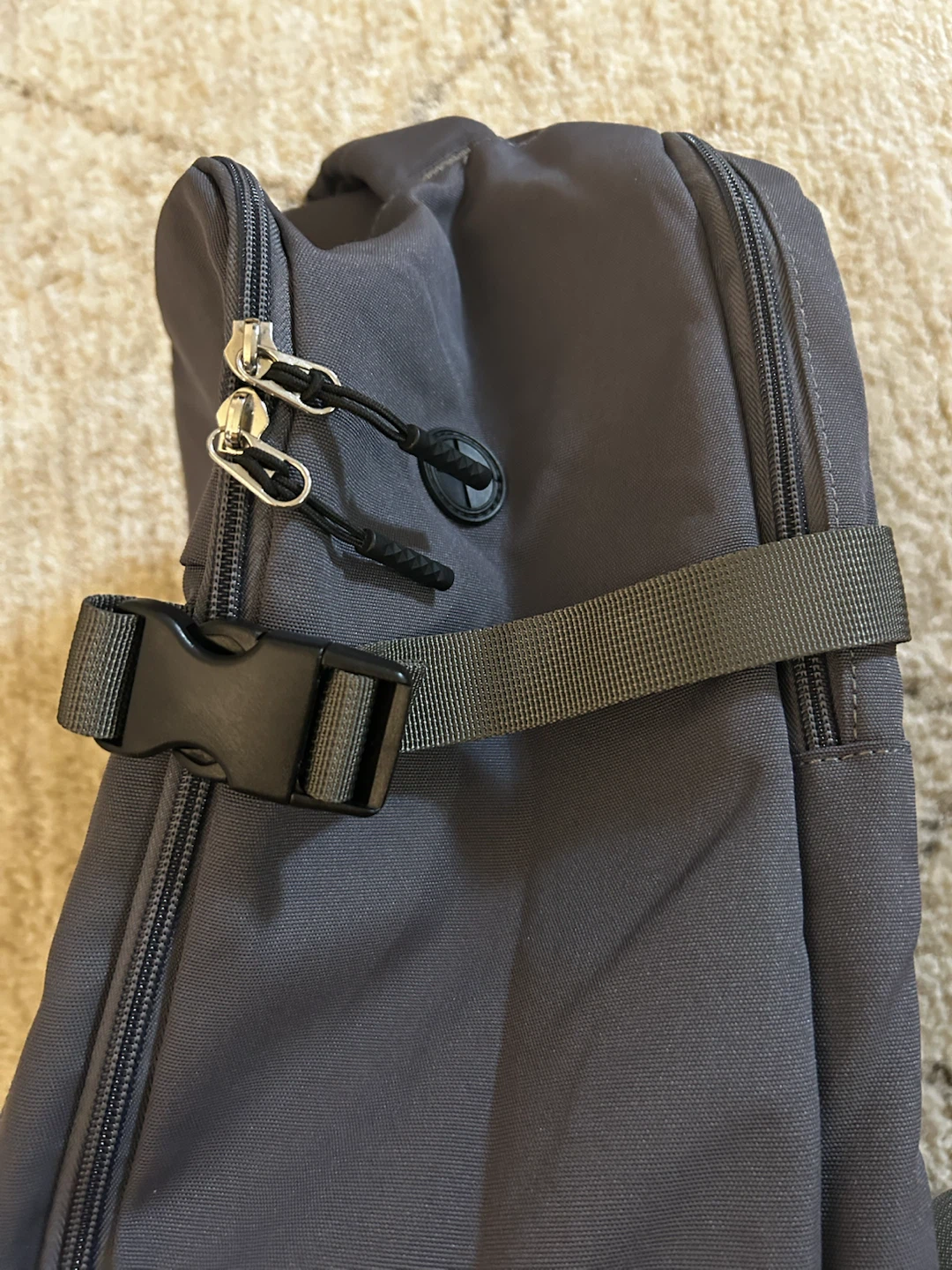 Grey Backpack with Padded Straps - photo 3