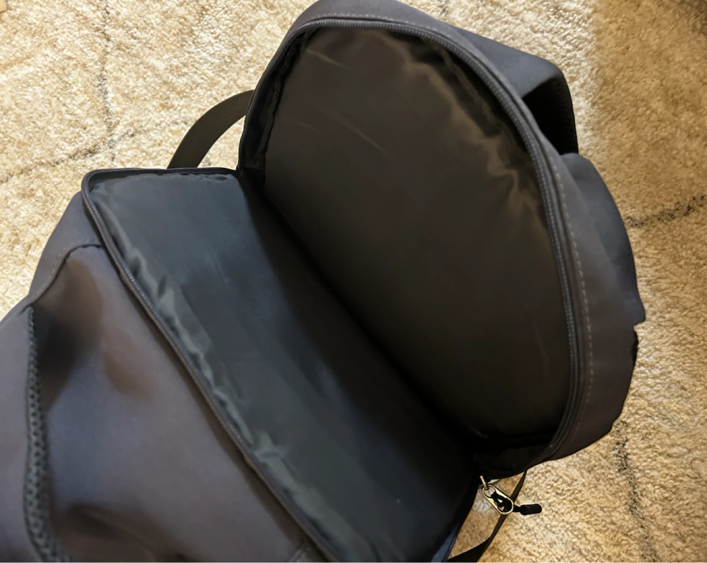 Grey Backpack with Padded Straps - photo 5