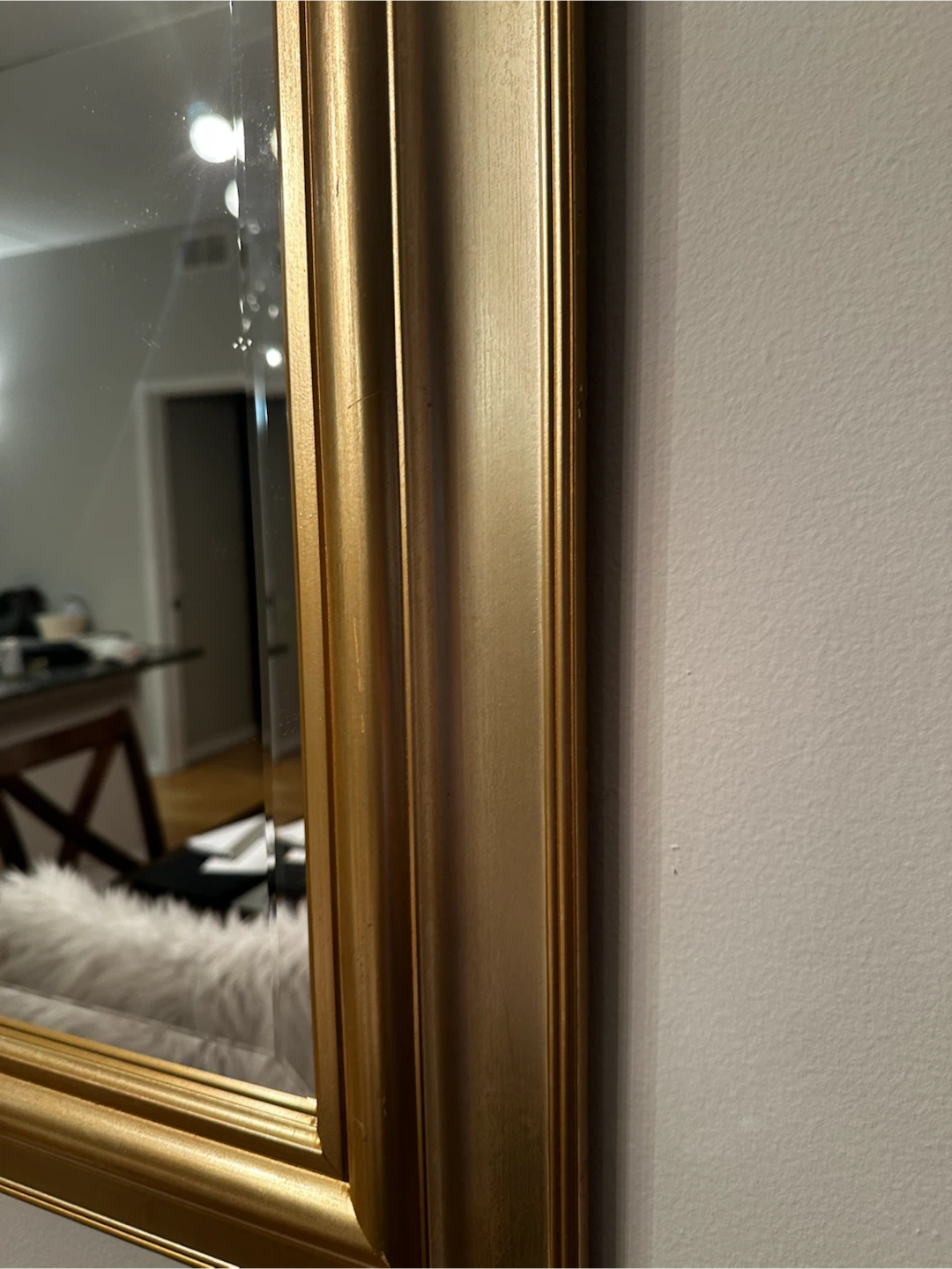 Large Gold Framed Wall Mirror - photo 2
