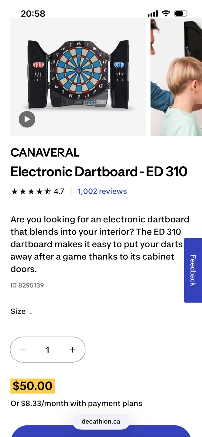 Electronic Dartboard - ED 310 - photo 5