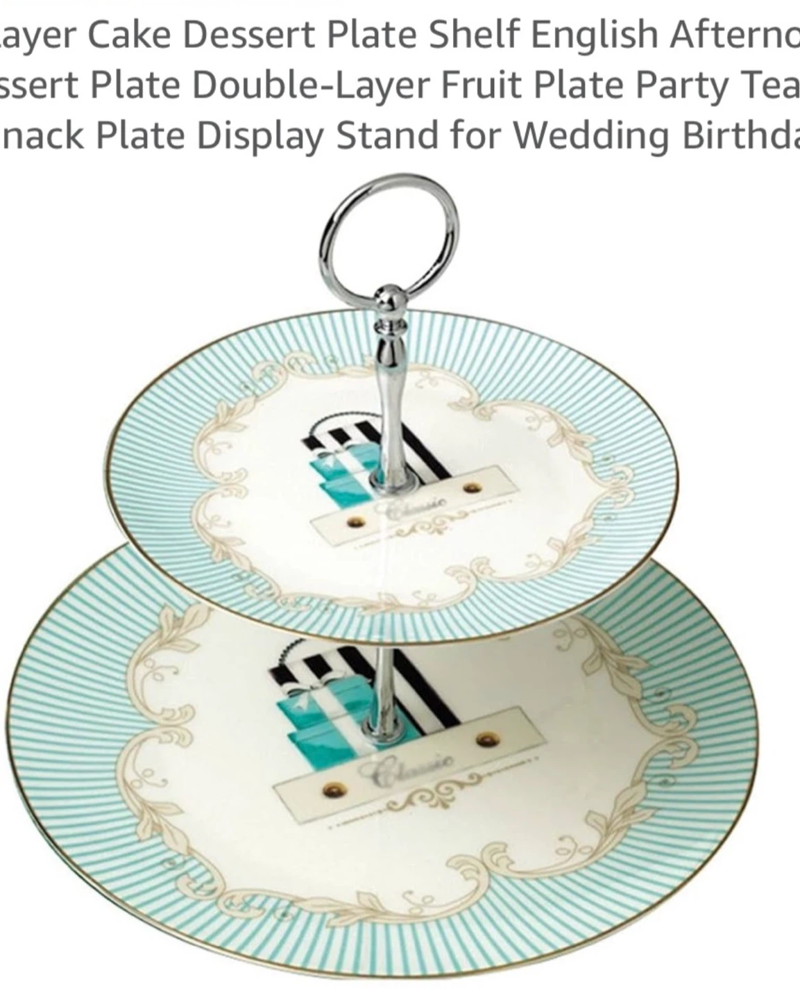 LOVELY TWO TIER DESERT STAND