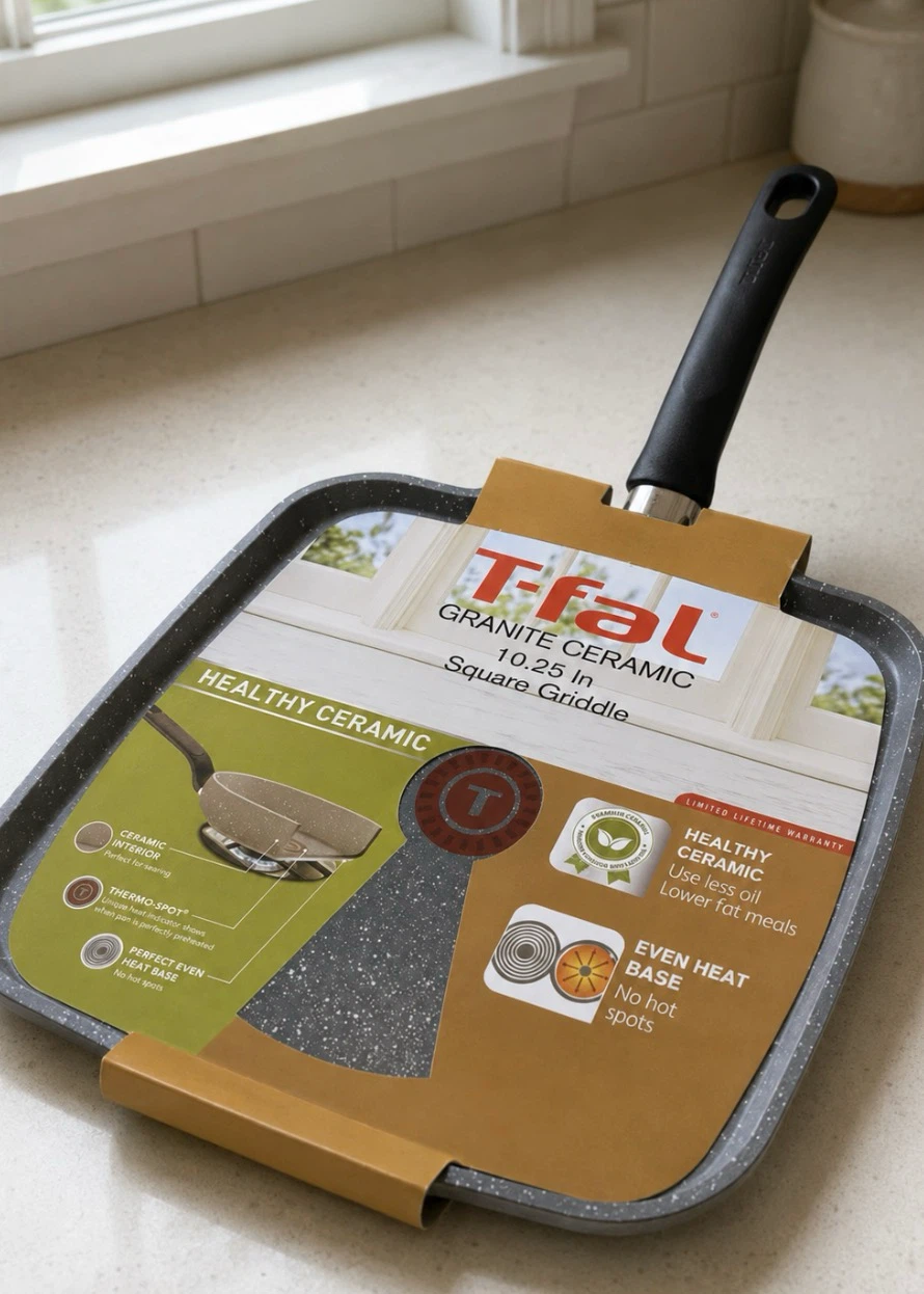 T-fal Granite Ceramic Square Griddle 10.25 in