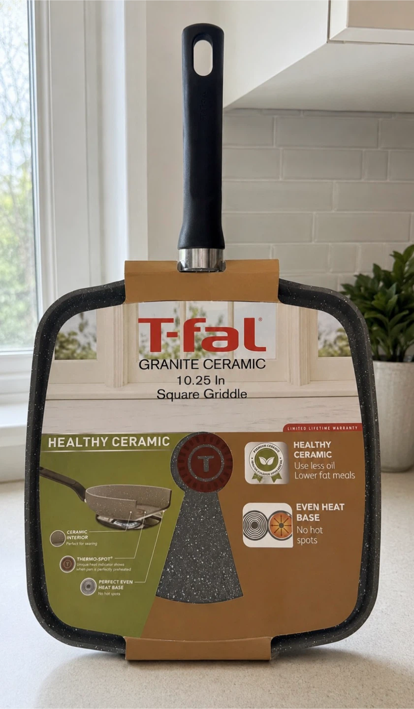 T-fal Granite Ceramic Square Griddle 10.25 in - photo 3