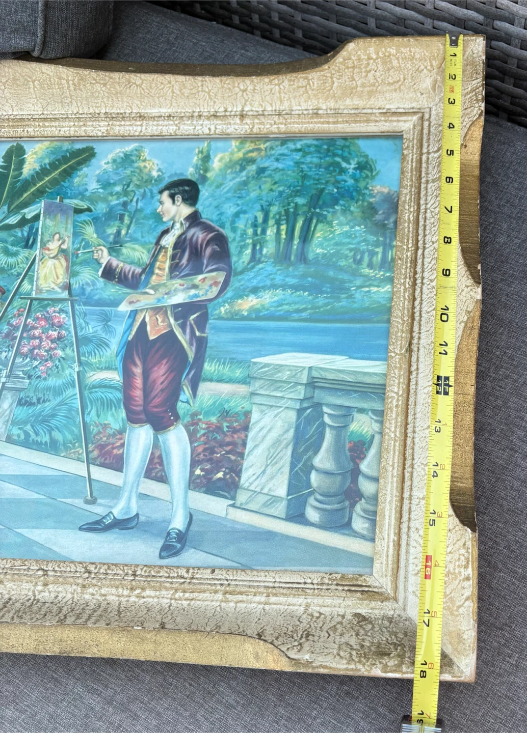 Vintage Garden Scene Wall Art - photo 3