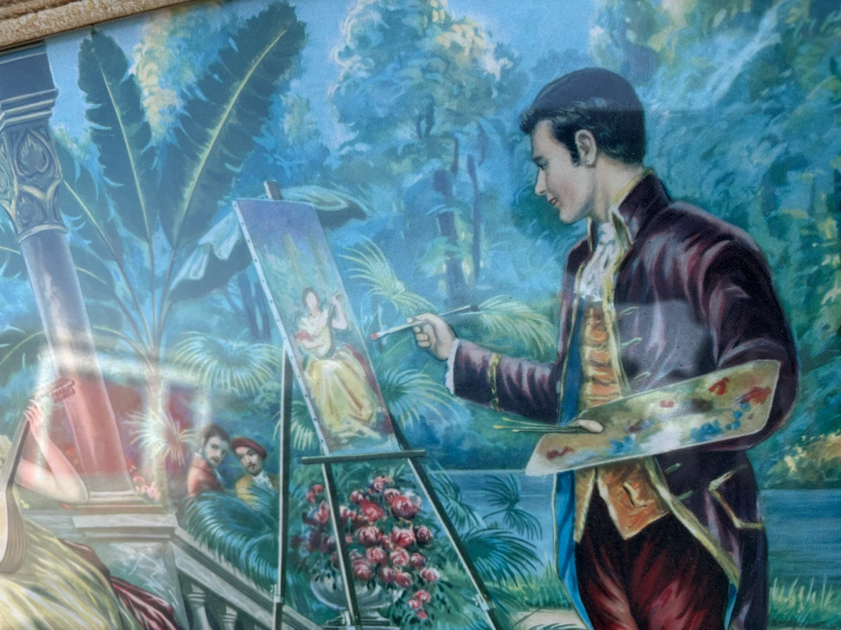 Vintage Garden Scene Wall Art - photo 4