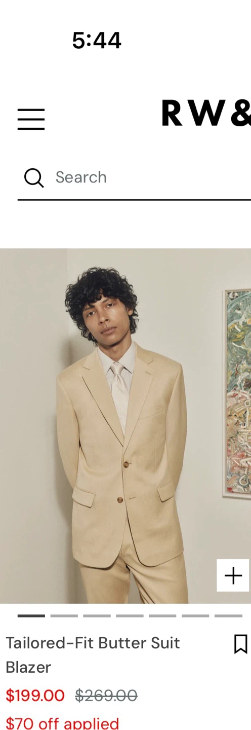 RW&CO. Tailored-Fit Butter Suit Blazer - photo 3