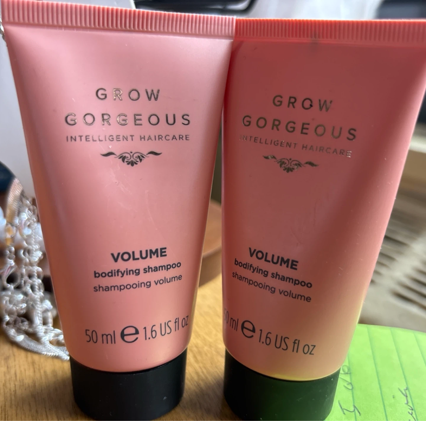 NEW-Lot of 2 Grow Gorgeous Volume Bodifying Shampoo (2 x 50ml)