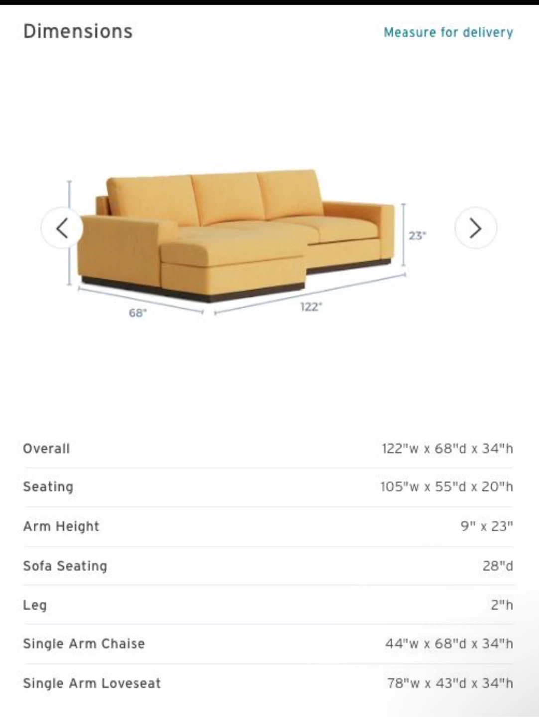 JoyBird Holt Sectional - photo 5