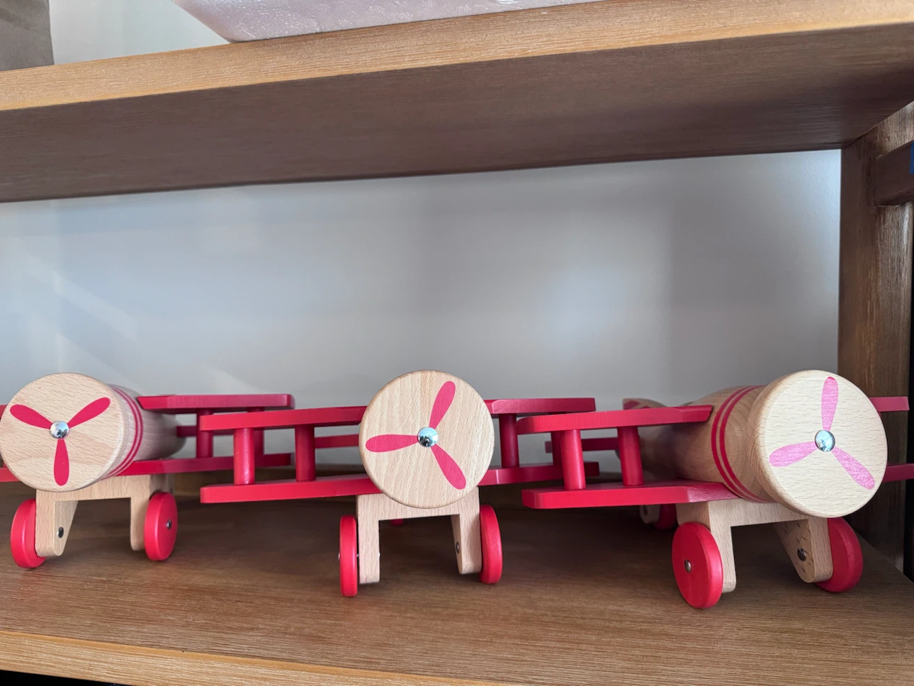 Wooden Toy Airplane - Red - photo 4