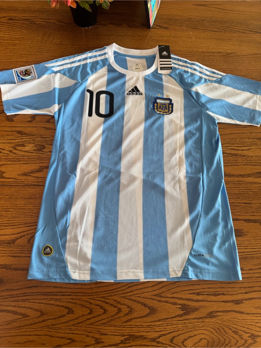 Autographed Messi Argentina 2010 FIFA World Cup Jersey - photo 4