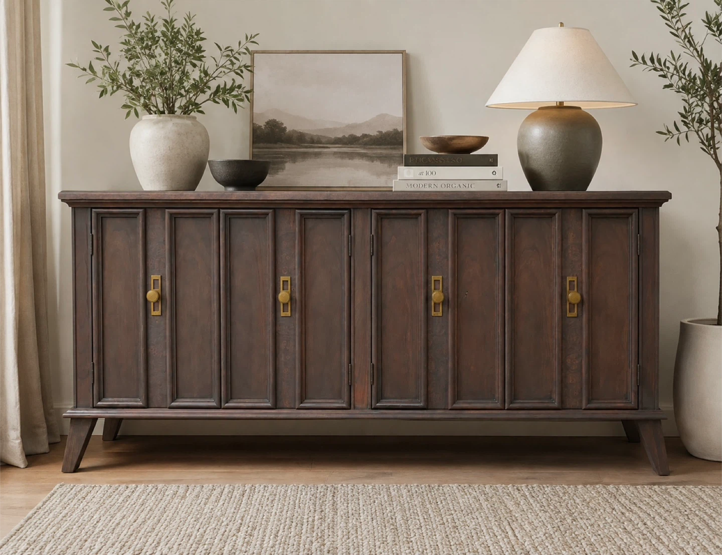 ✨ Gibbard Cherrywood Credenza / Sideboard – Refinished Vintage