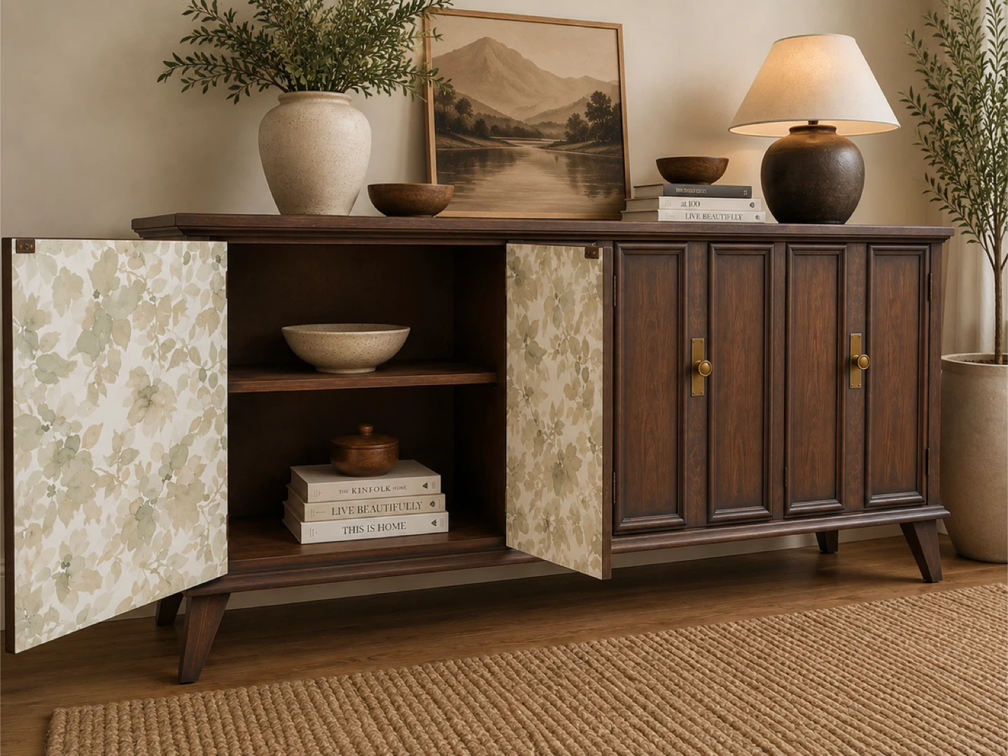 ✨ Gibbard Cherrywood Credenza / Sideboard – Refinished Vintage - photo 3