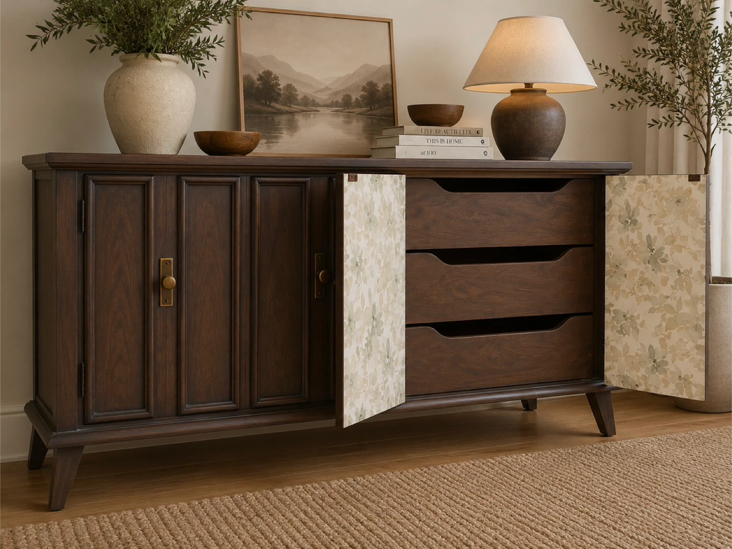 ✨ Gibbard Cherrywood Credenza / Sideboard – Refinished Vintage - photo 4