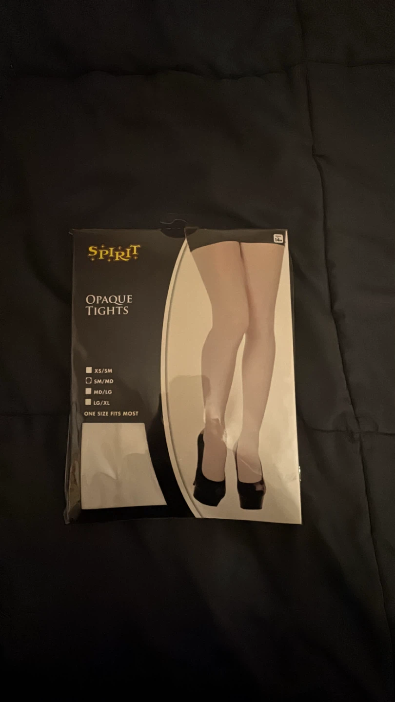 Spirit Halloween Opaque White Tights