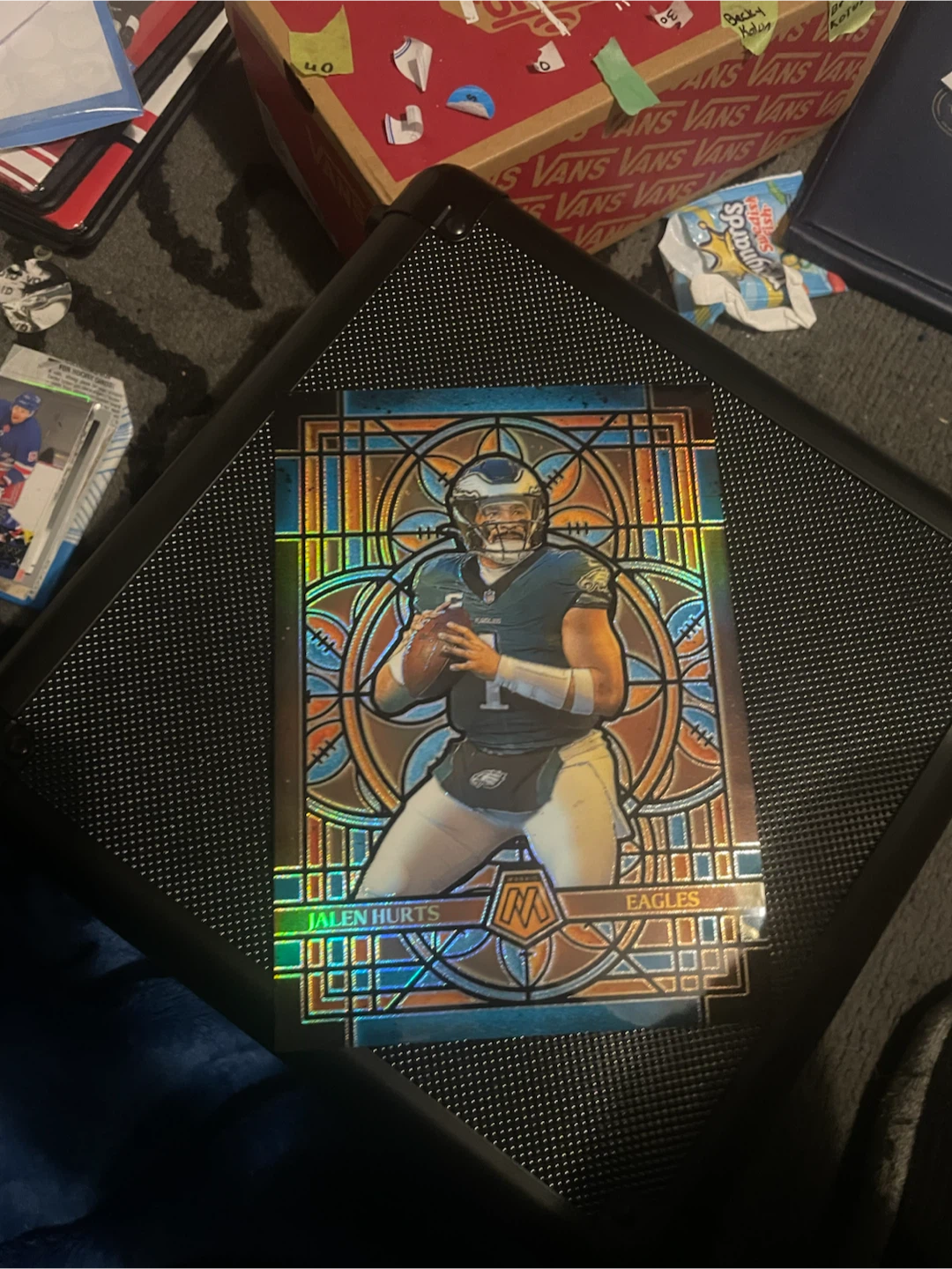2025 Panini Mosaic Jalen Hurts Stained Glass Case Hit SSP!!!