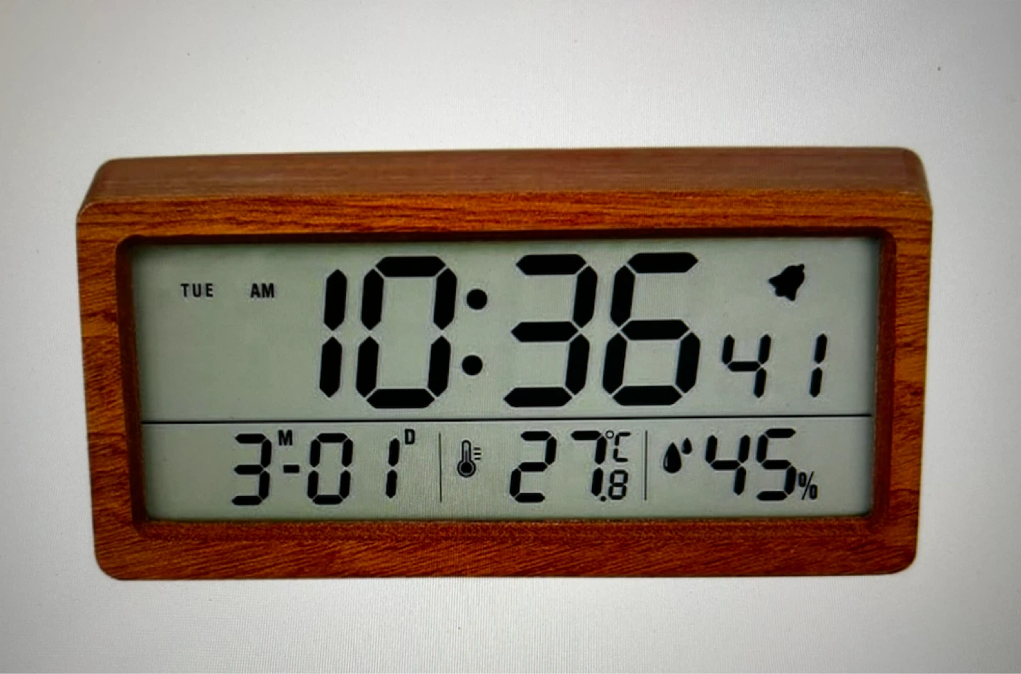 Wooden Digital Alarm Clock
