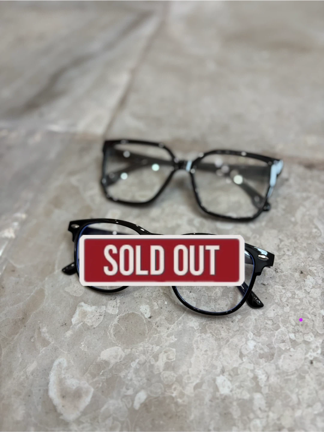 🖤 2x Black Frame Glasses