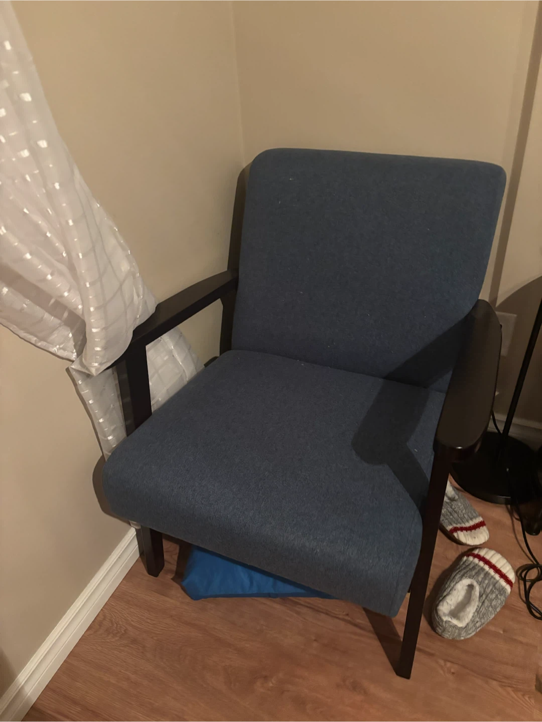 Blue Upholstered Armchair