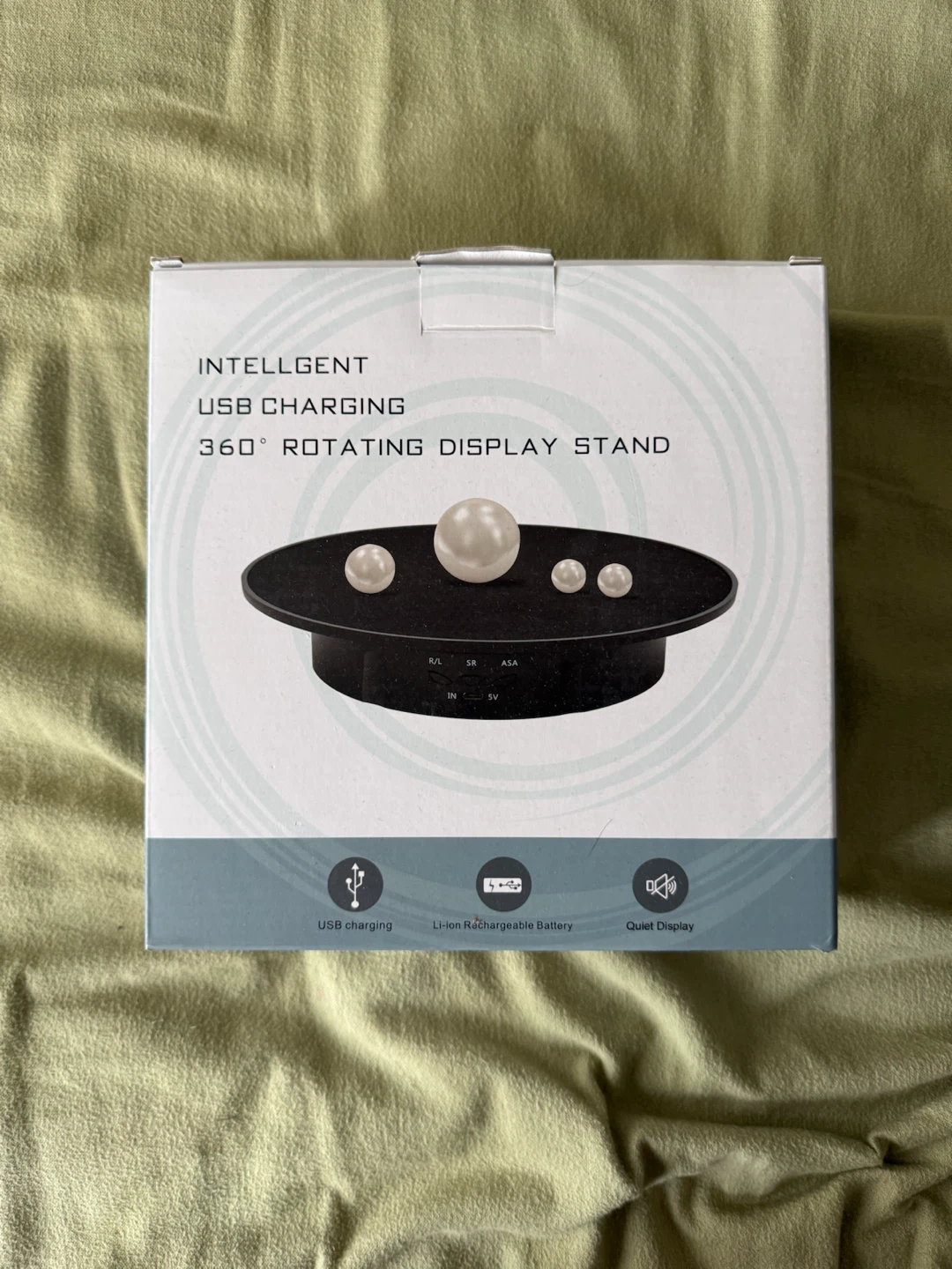 USB Charging 360° Rotating Display Stand