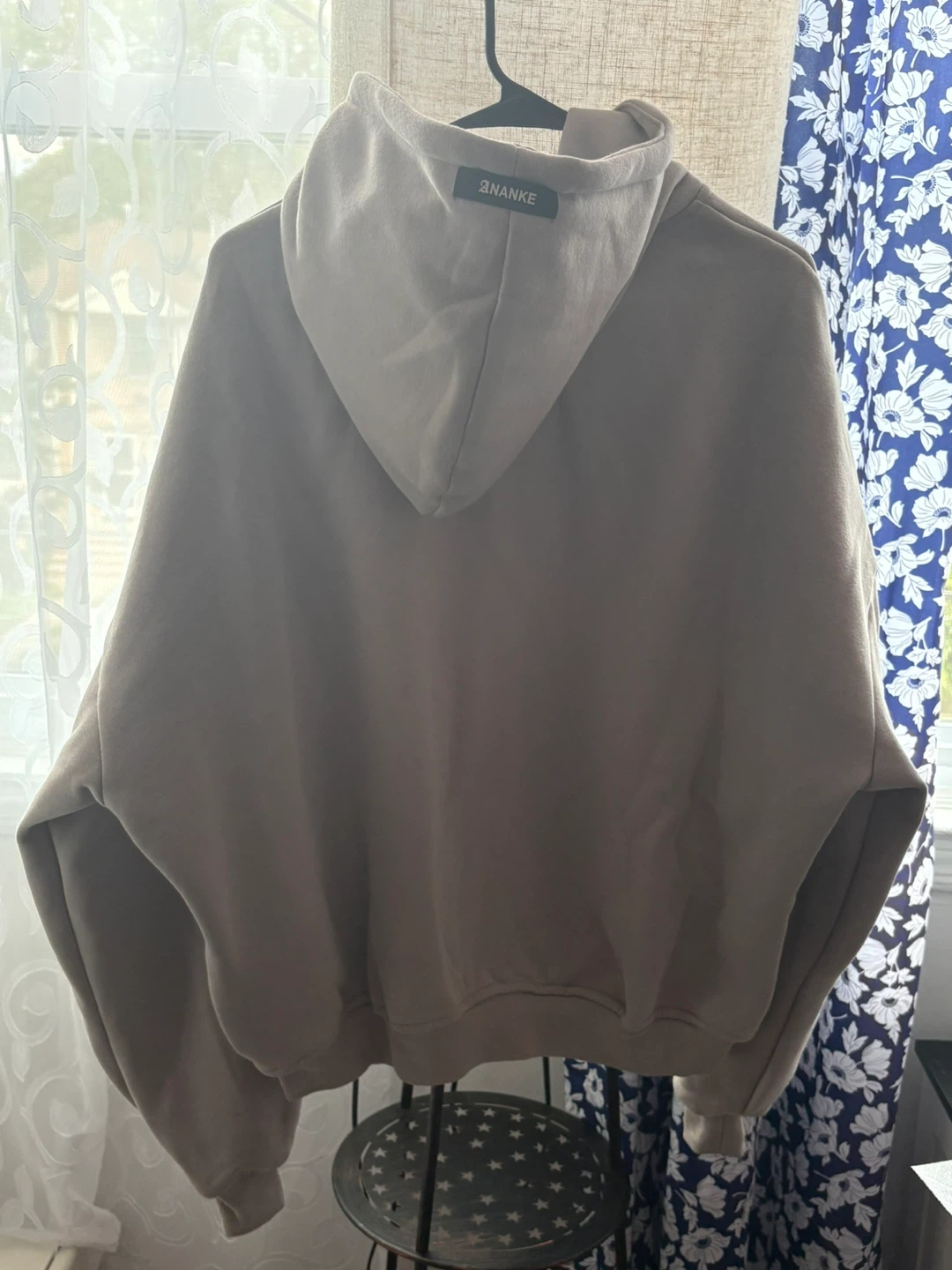 ANANKE Zip Up Hoodie - Tan - Size S - photo 2