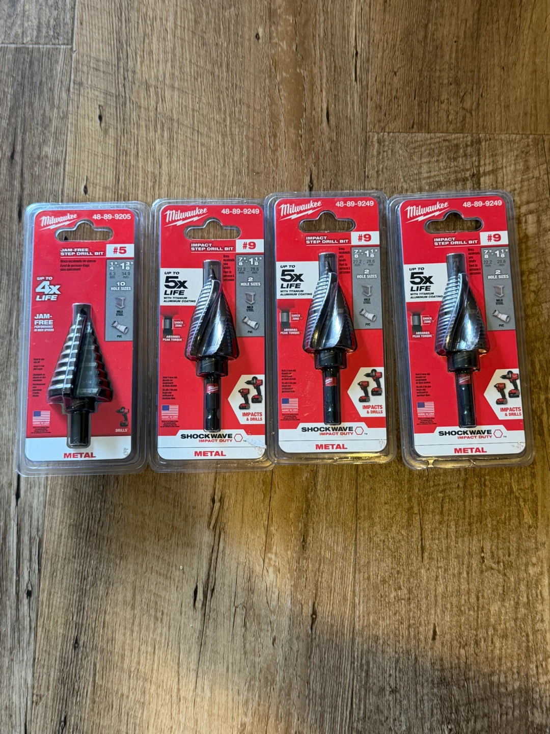 Milwaukee impact Step Drill Bits