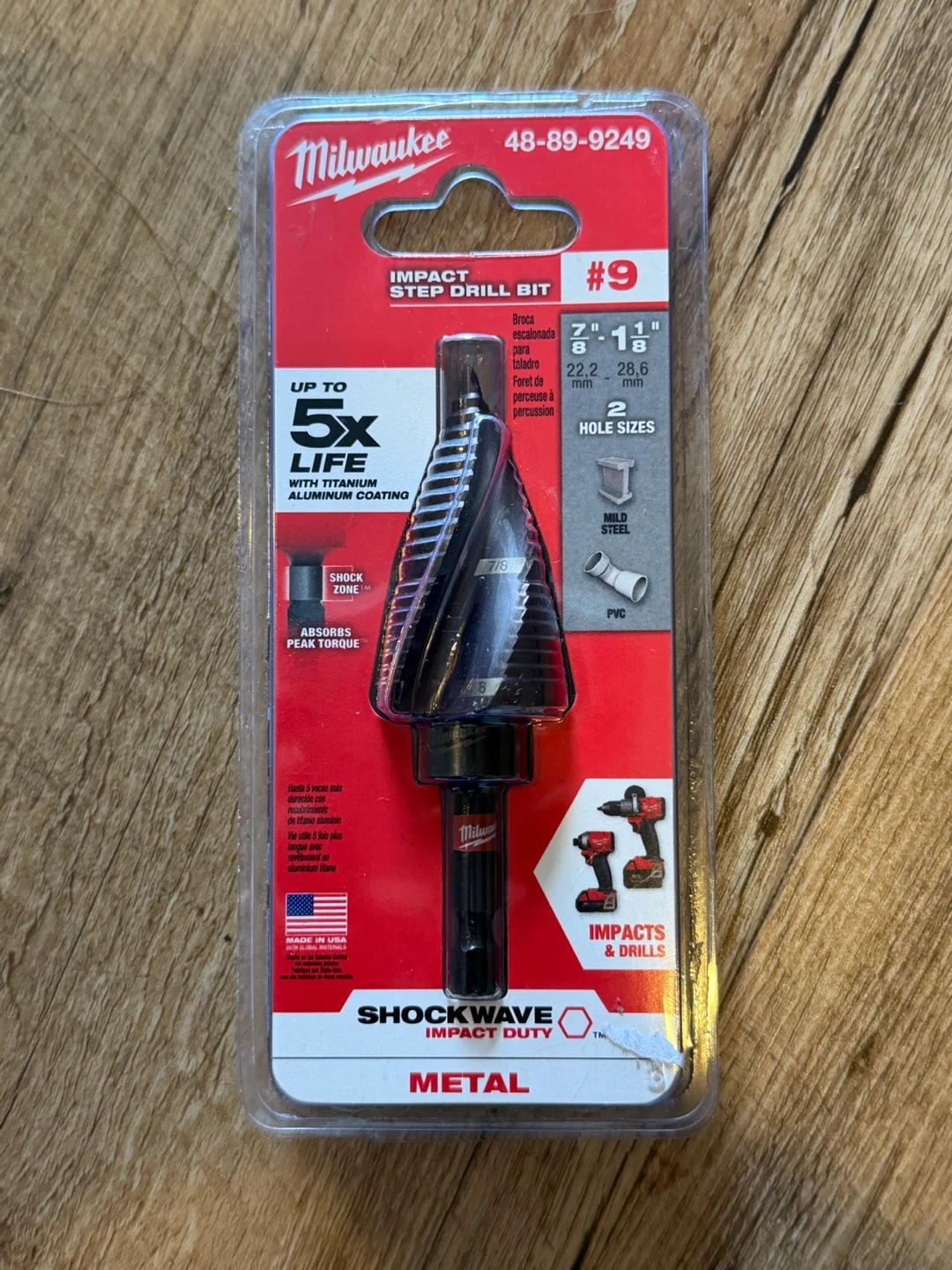 Milwaukee impact Step Drill Bits - photo 4