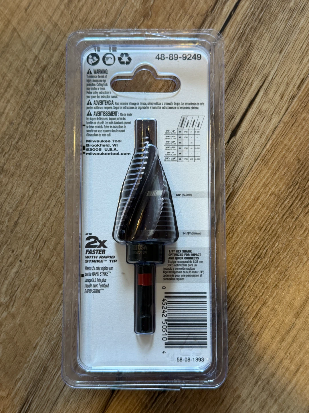 Milwaukee impact Step Drill Bits - photo 5