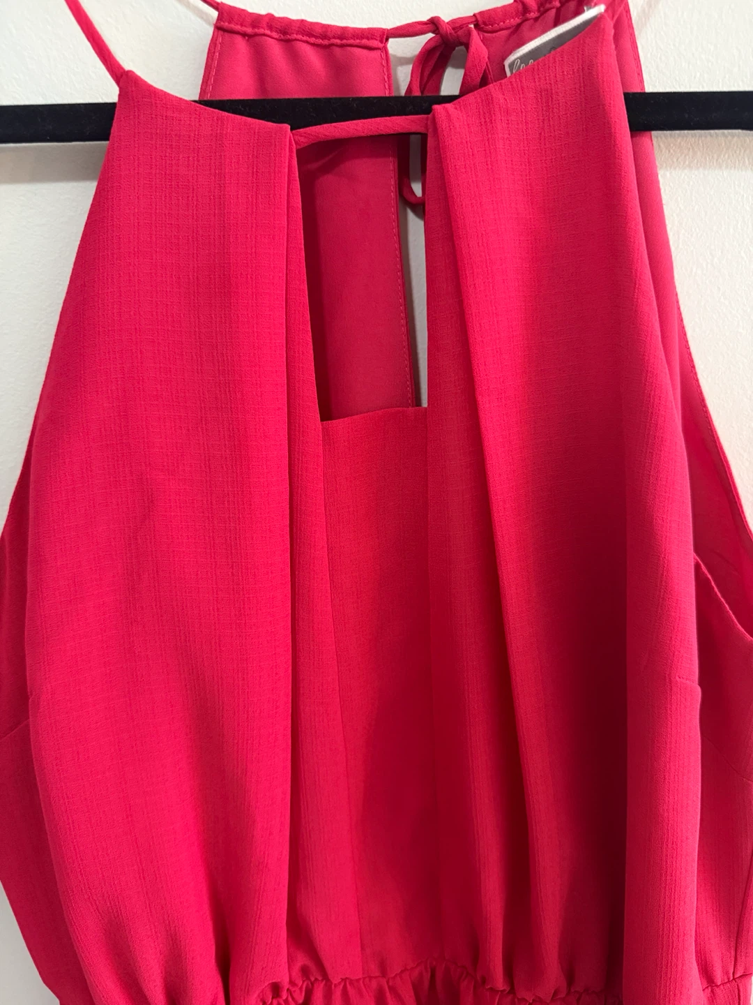 Pink Tiered Halter Dress (M) - photo 2