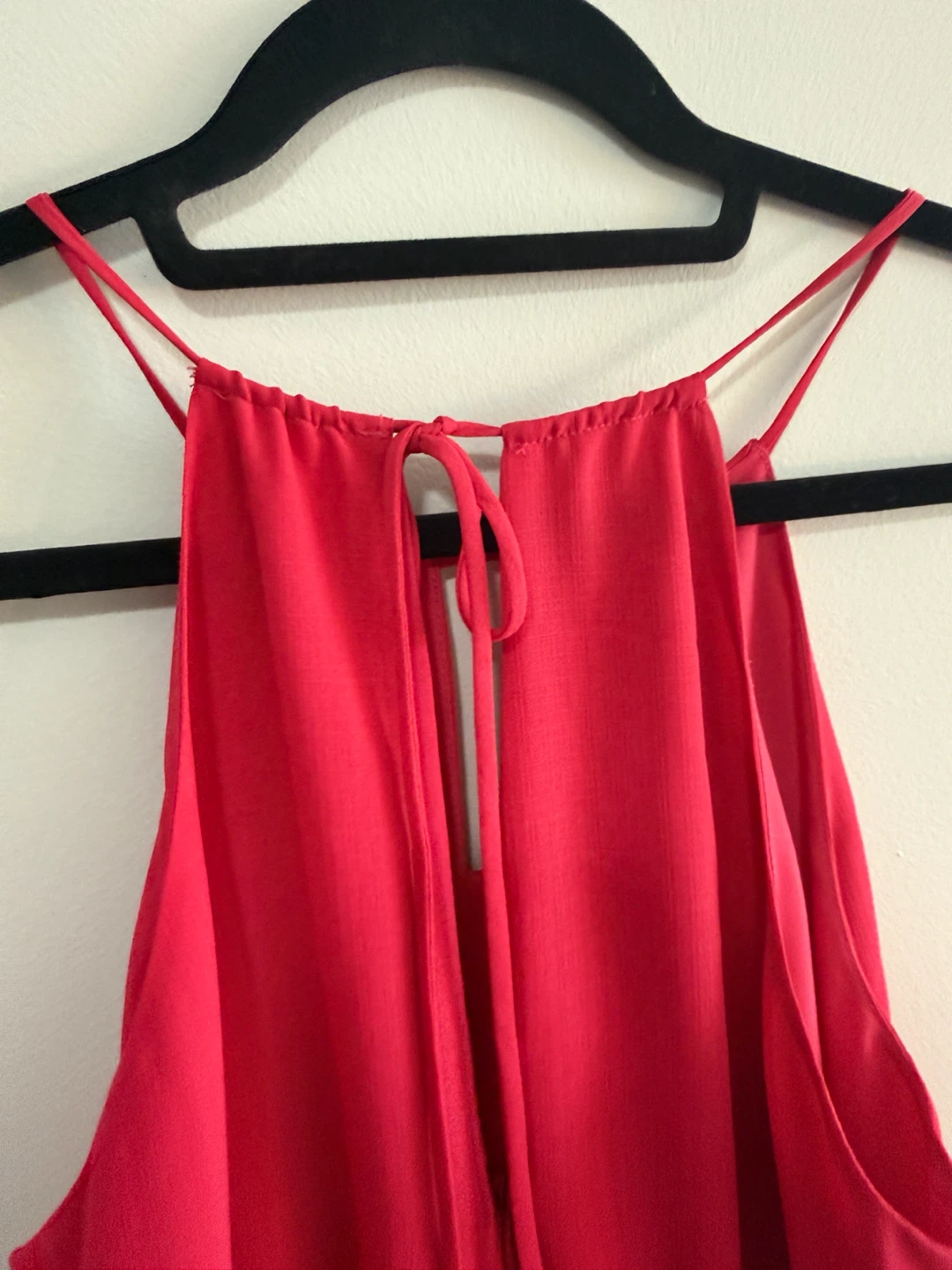 Pink Tiered Halter Dress (M) - photo 4