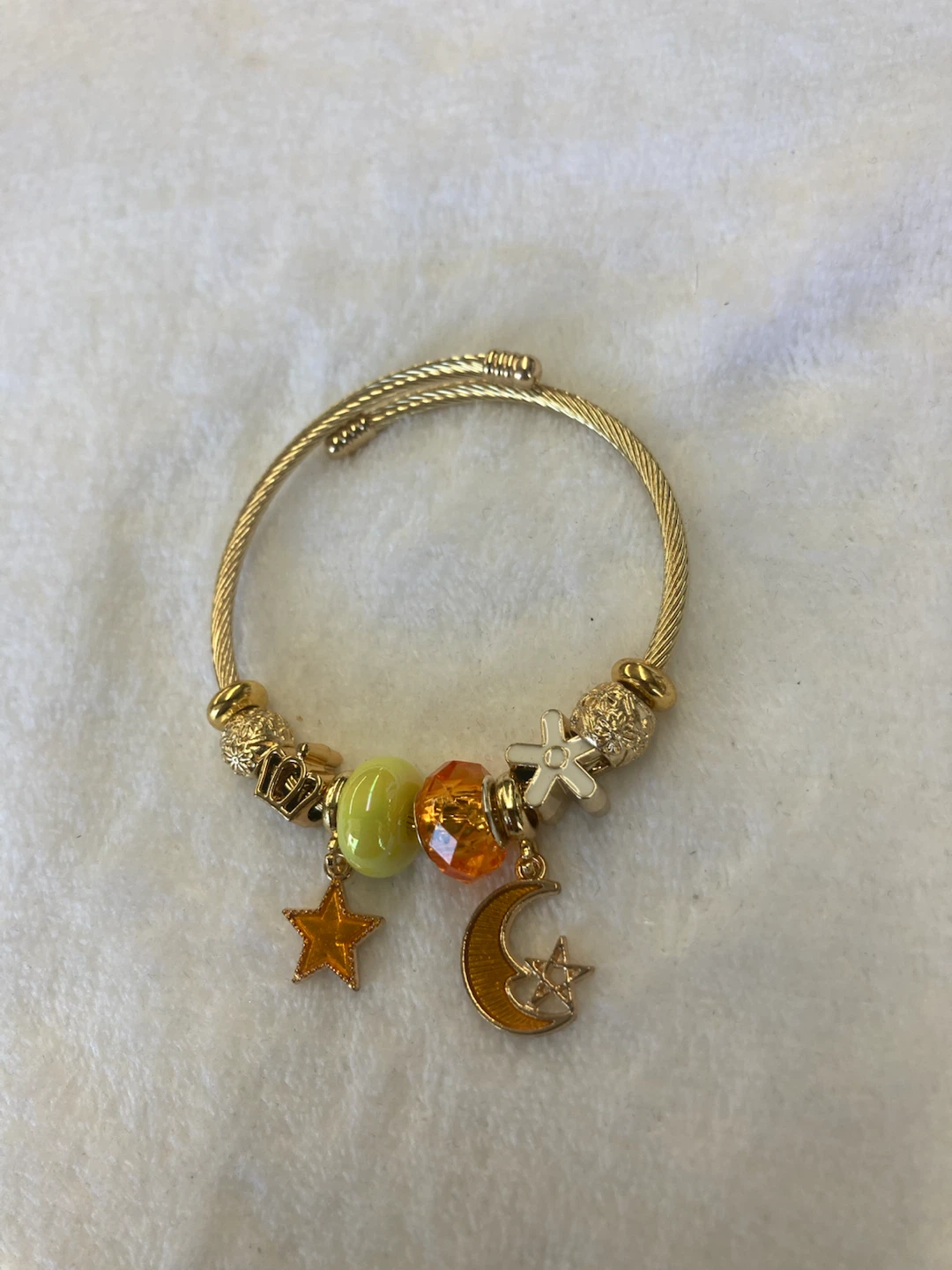 Gold Charm Bracelet with Moon and Star - photo 2