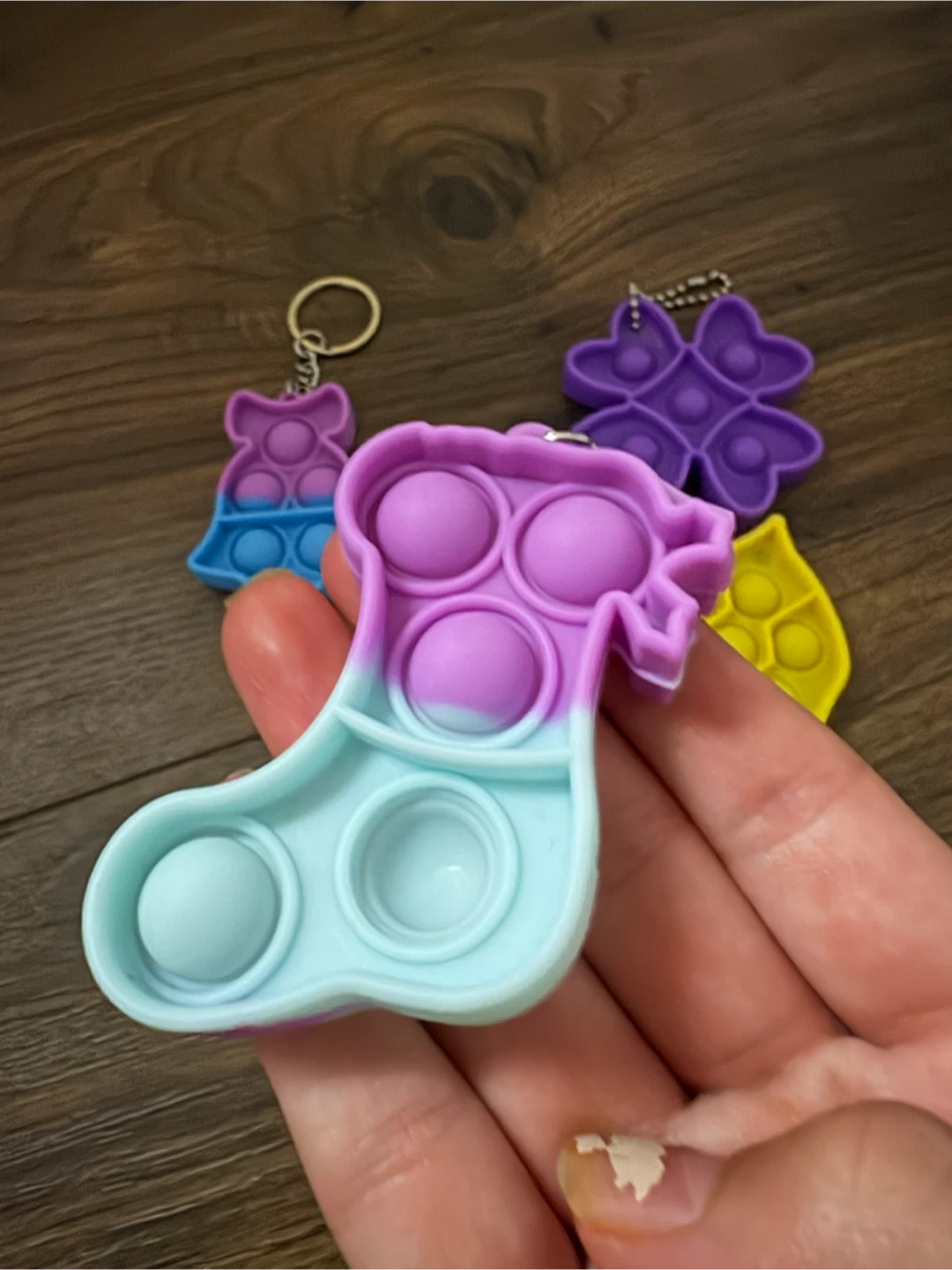 Mini pop it keychains - photo 2