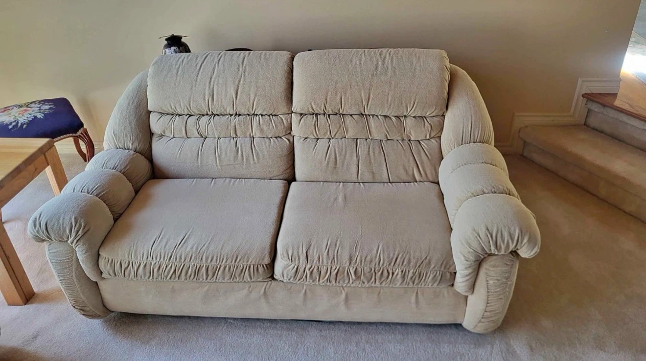 Beige Sofa Set - 3 Seater and 2 Seater - photo 3