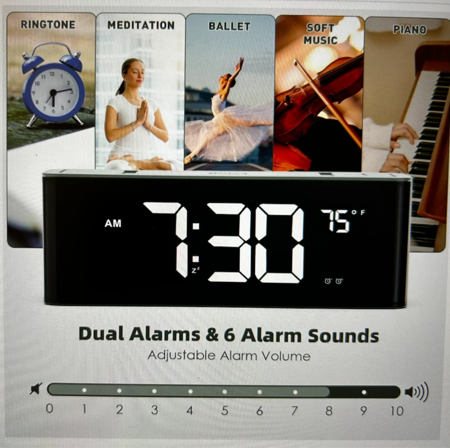Digital Alarm Clock with FM/AM Radio - photo 4