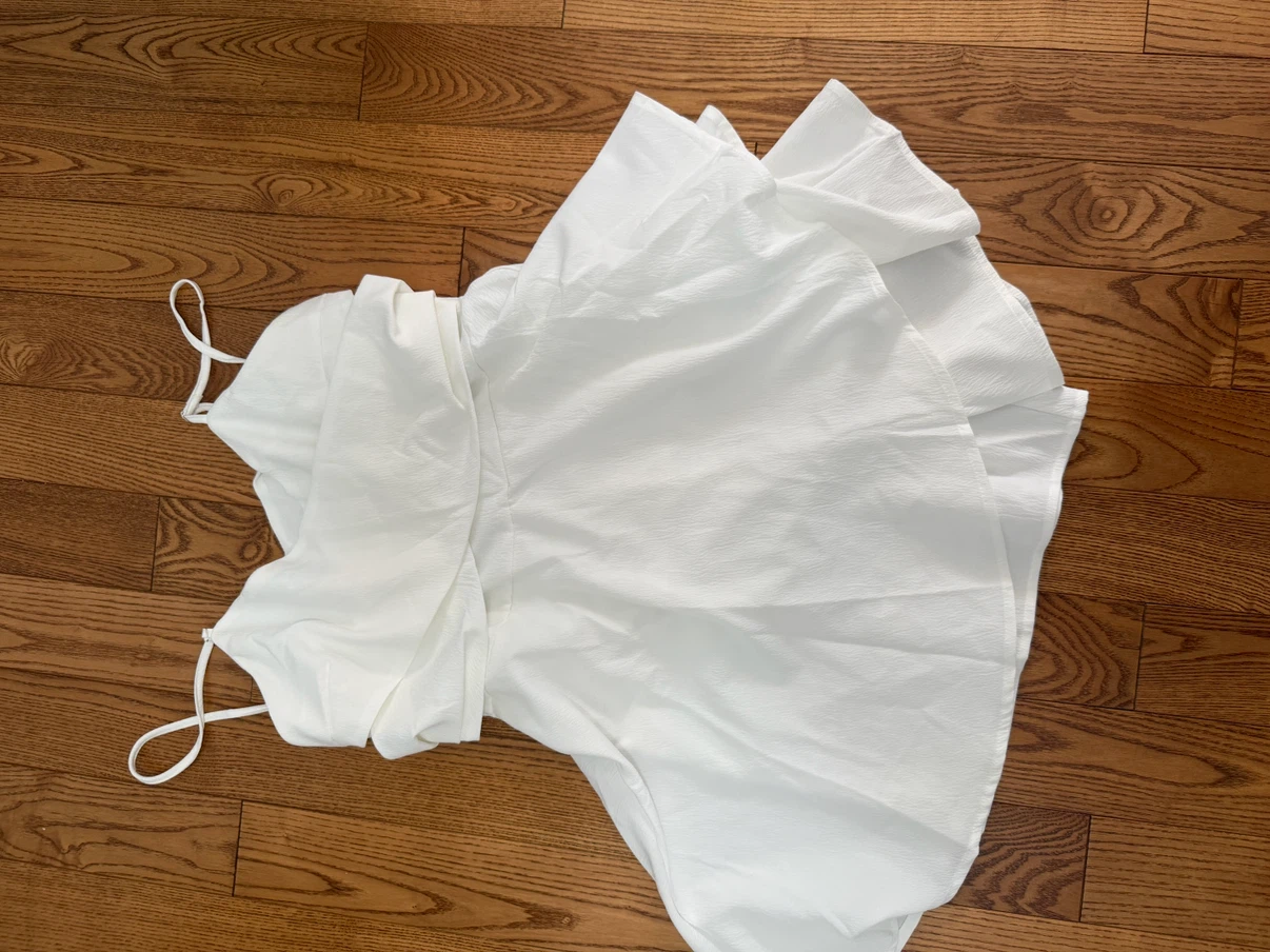 White Mini Dress (S/M) - photo 3