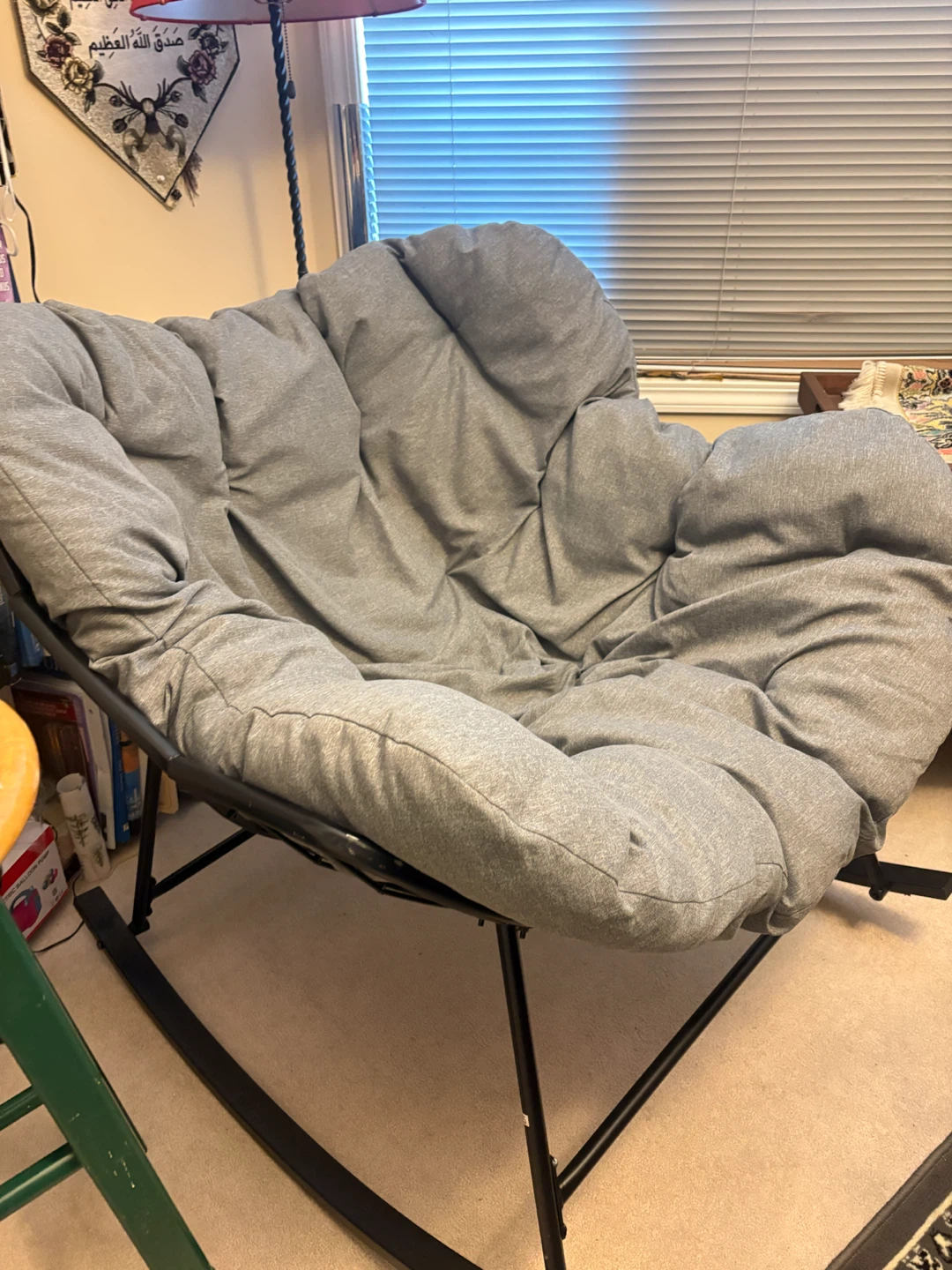 Grey Saucer Chair with Soft Cushions - photo 4