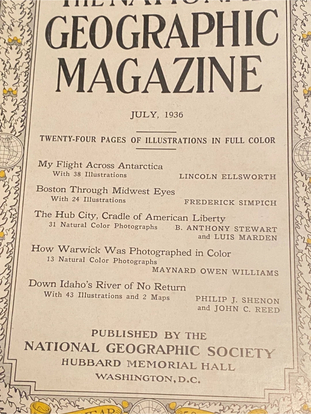 The National Geographic Magazine - July & June 1936 Issues - photo 4