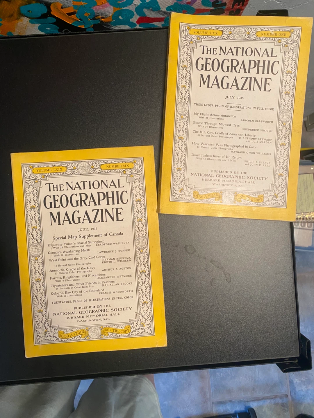 The National Geographic Magazine - July & June 1936 Issues