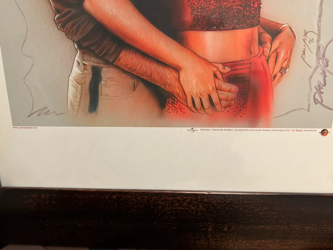 Serenity Firefly Mal and Inara Art Print - photo 3