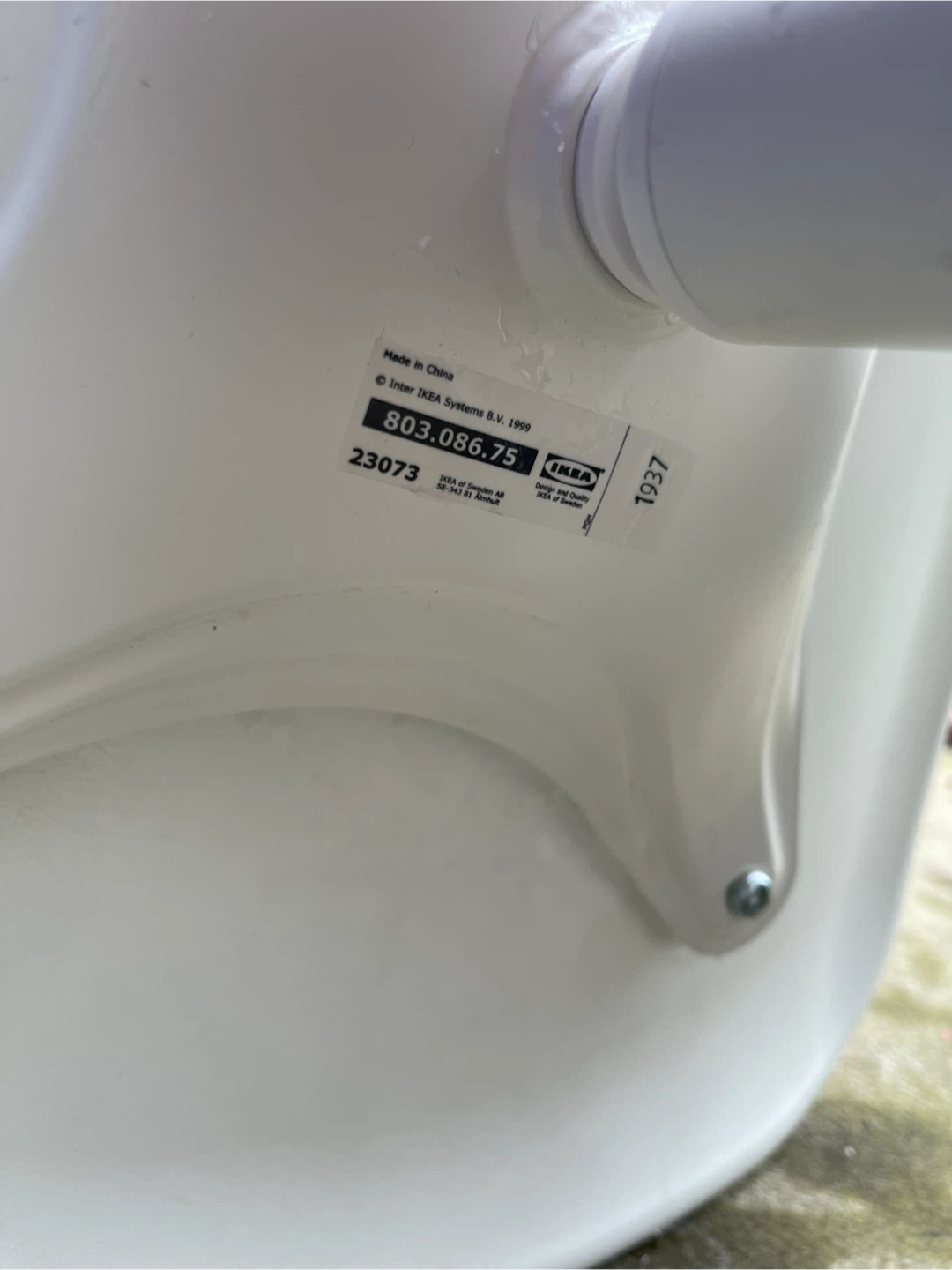 IKEA White Swivel Chair - photo 5
