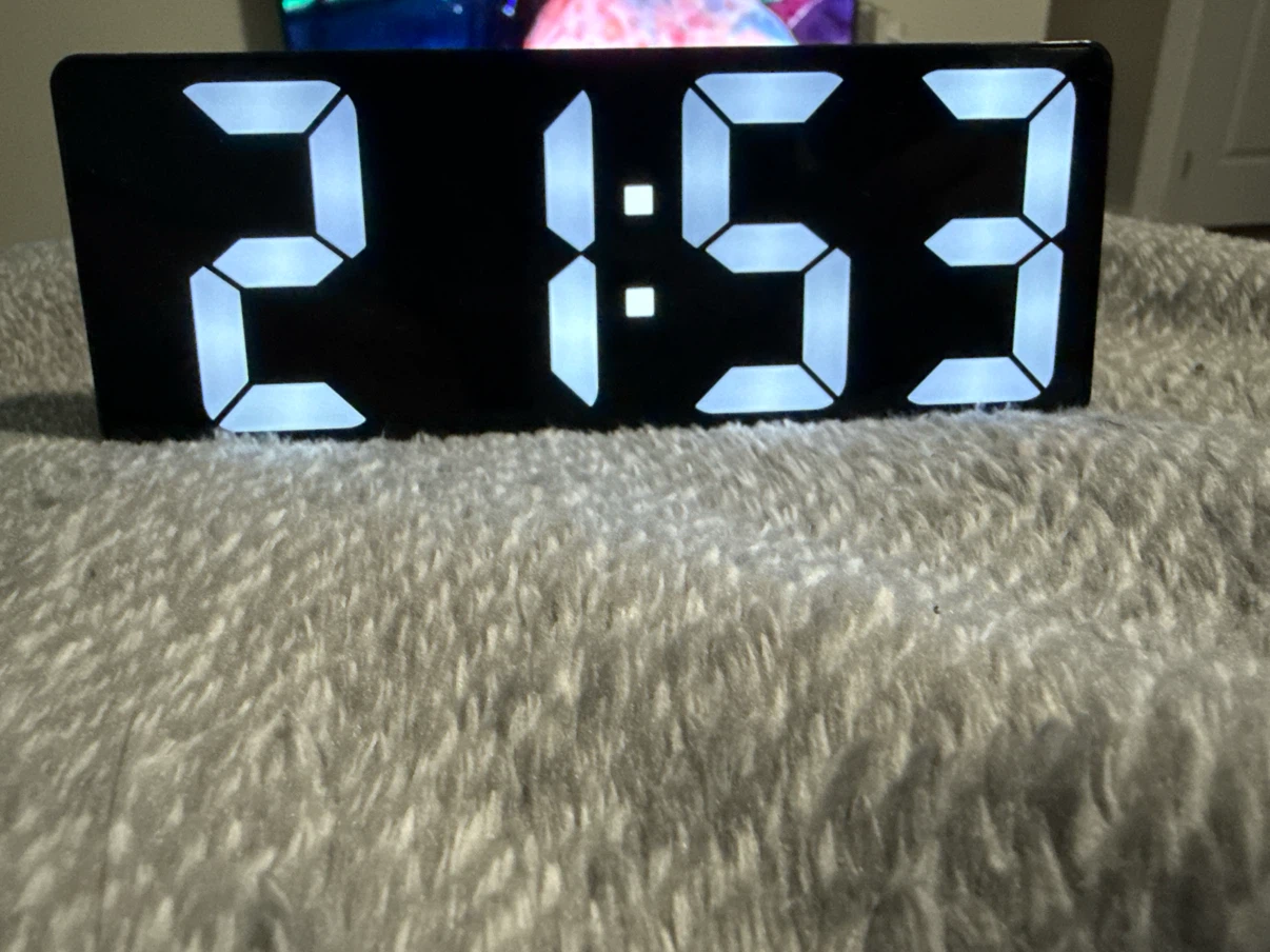 Digital Alarm Clock with temperature display