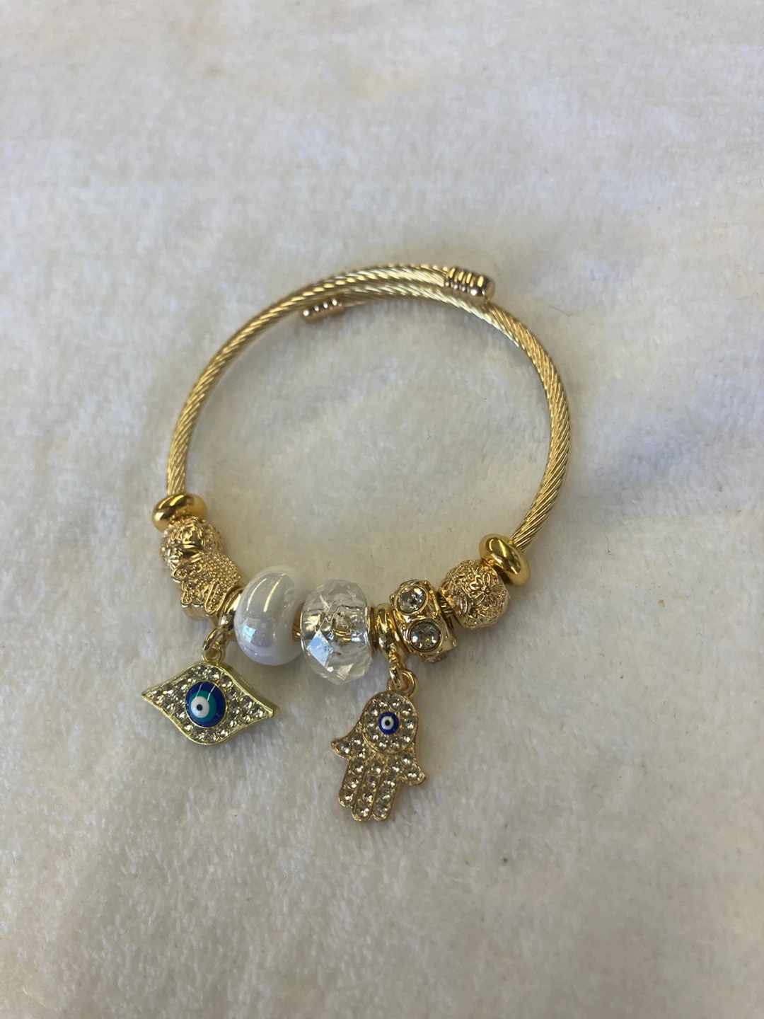Gold Tone Charm Bracelet