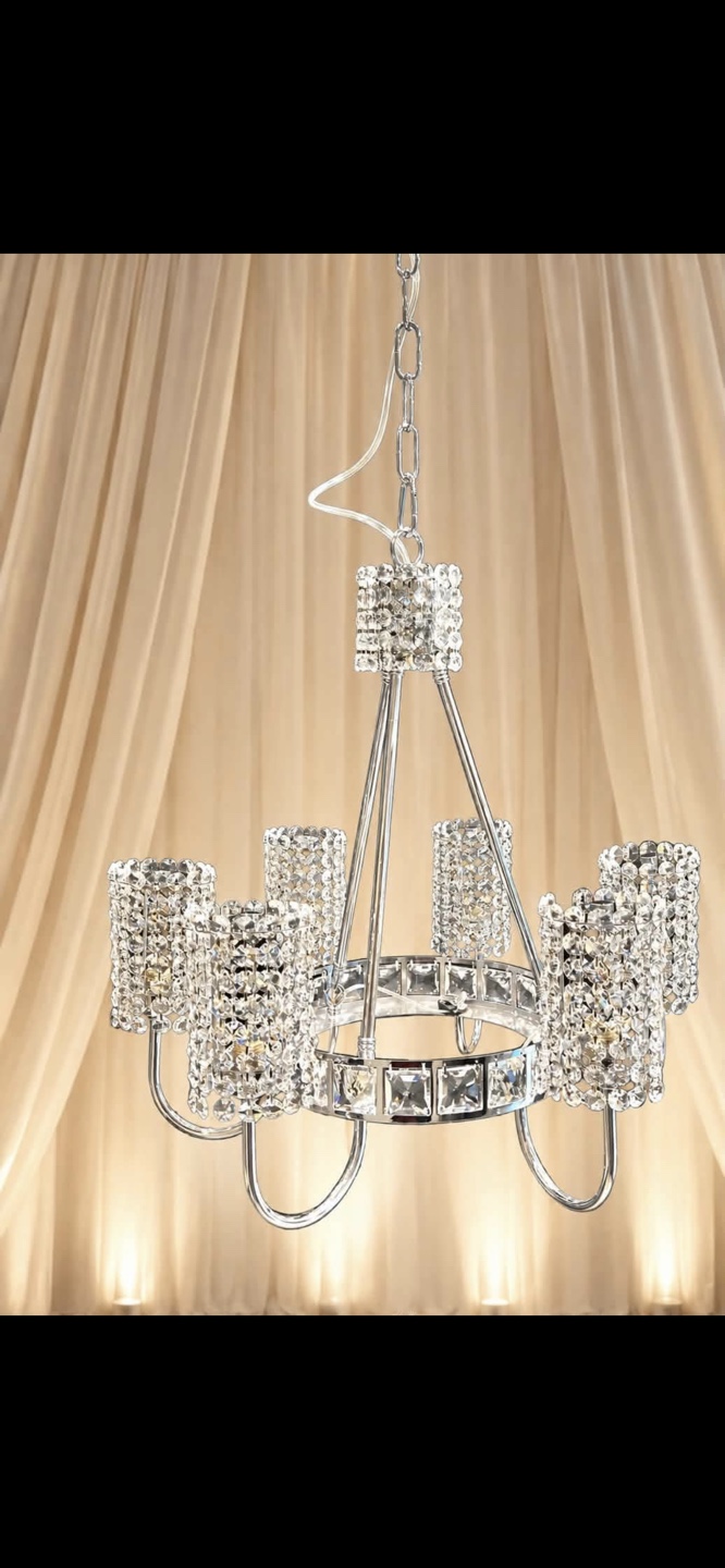 Crystal Chandelier Pendant Light Fixture (brand new) box pack