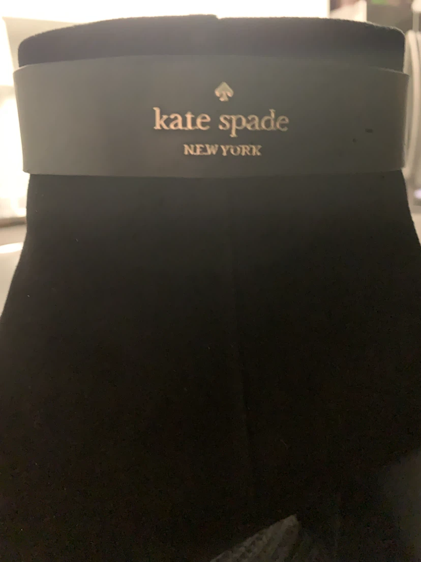 SZ 9 Kate Spade  Black Suede Ankle Boots - photo 4