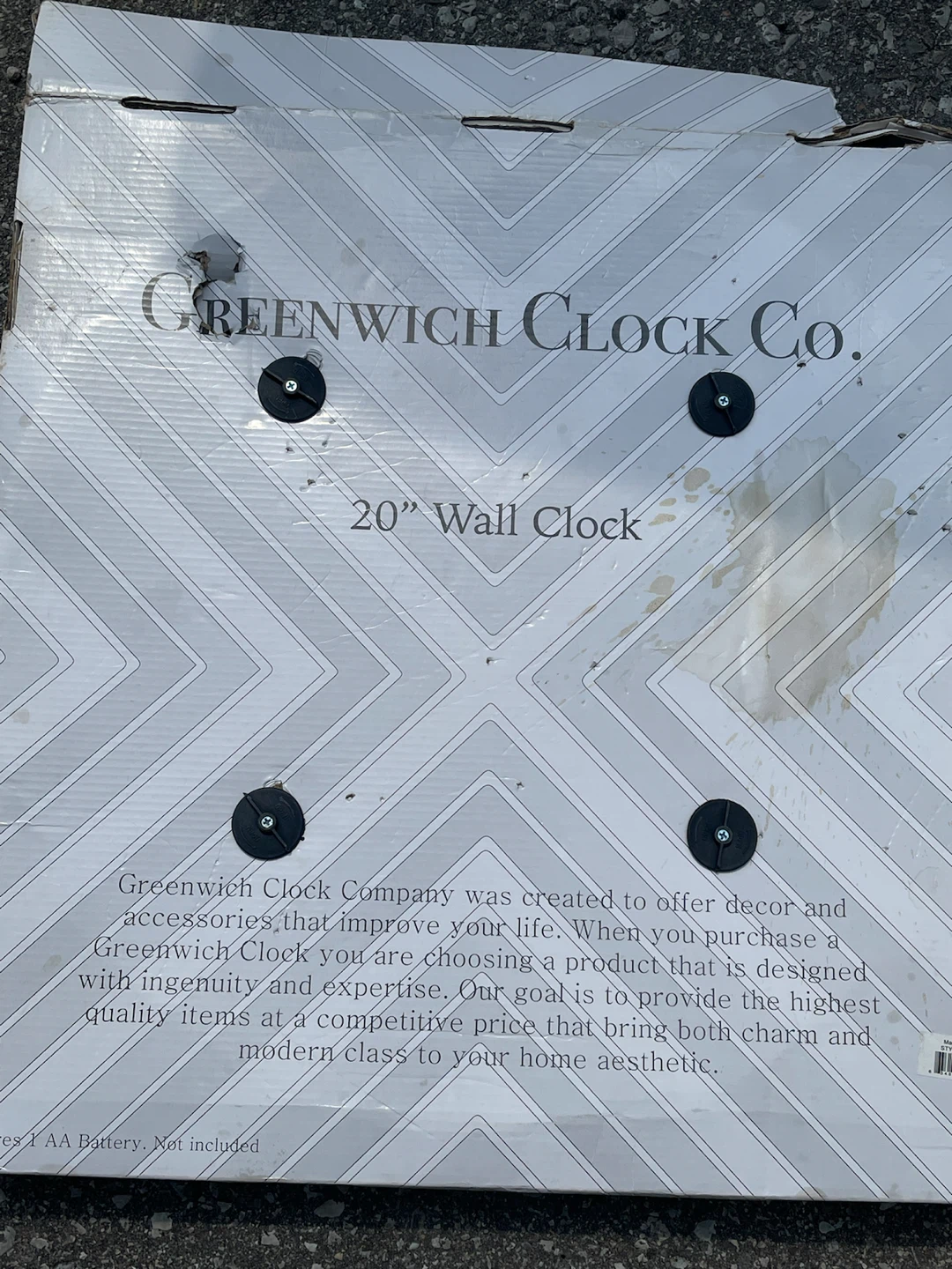 White Wall Clock - photo 2