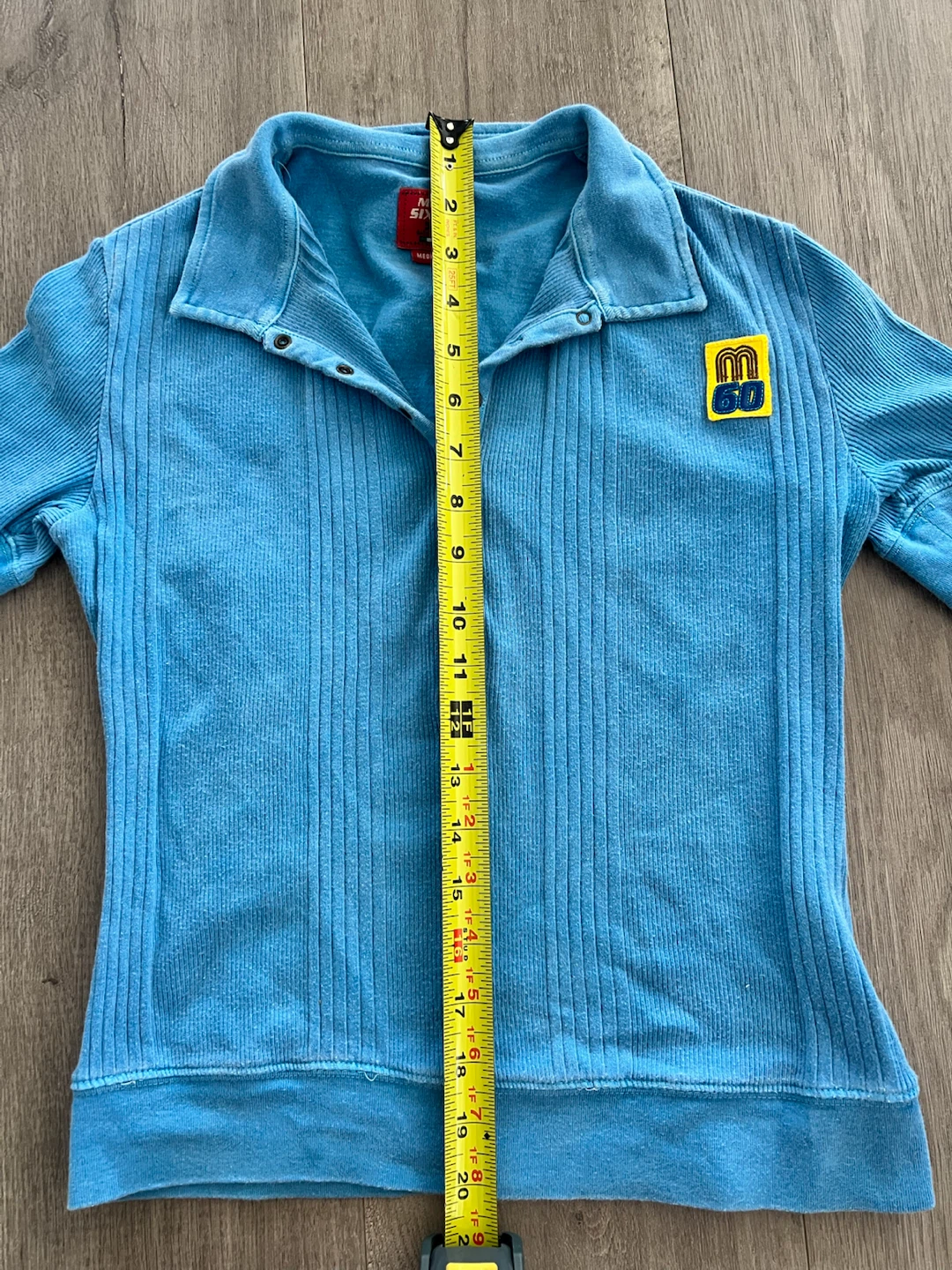 Miss Sixty Blue Ribbed Polo Shirt - Small/ Medium - photo 5