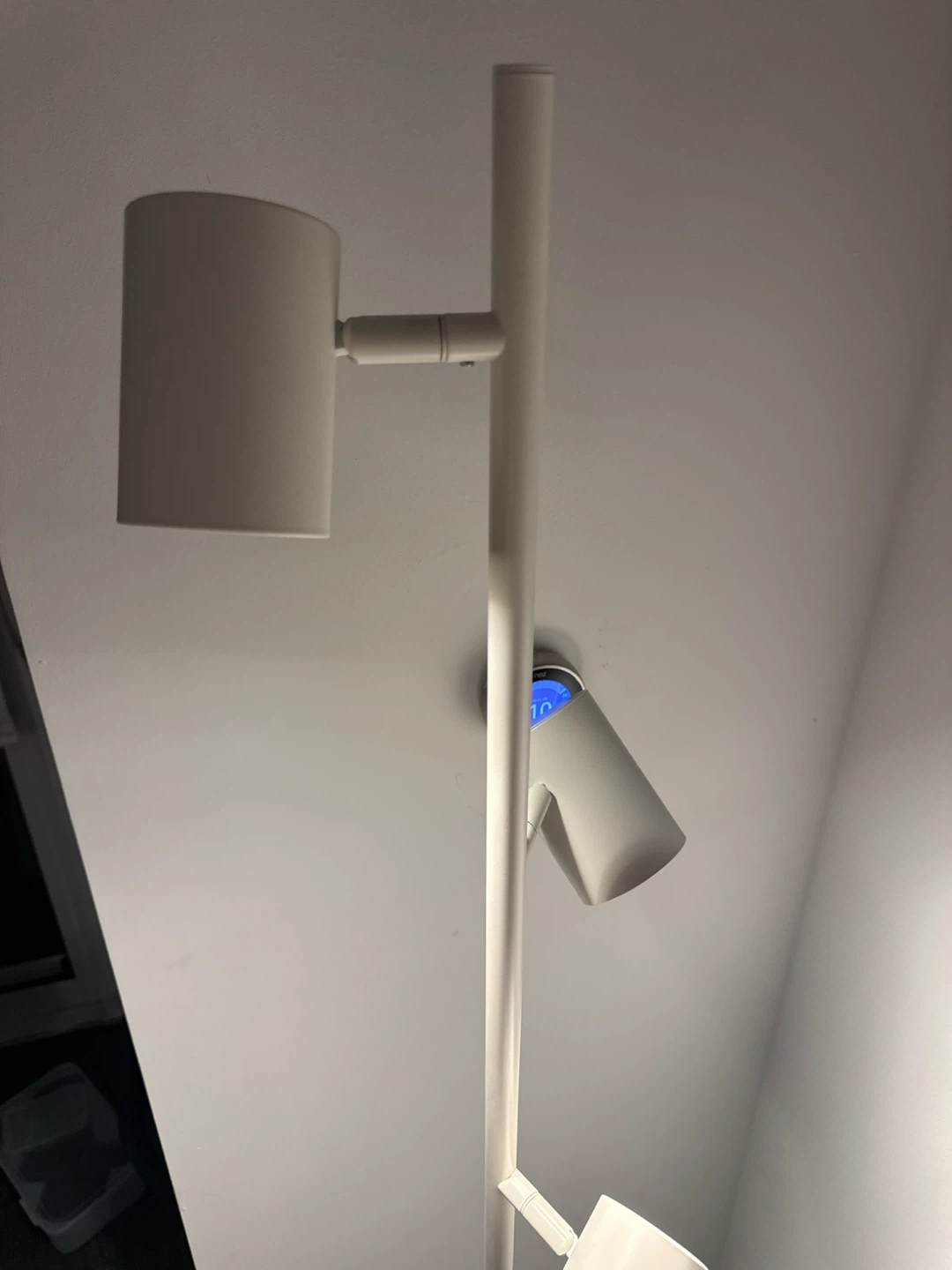 New White 3-Head Floor Lamp - photo 2