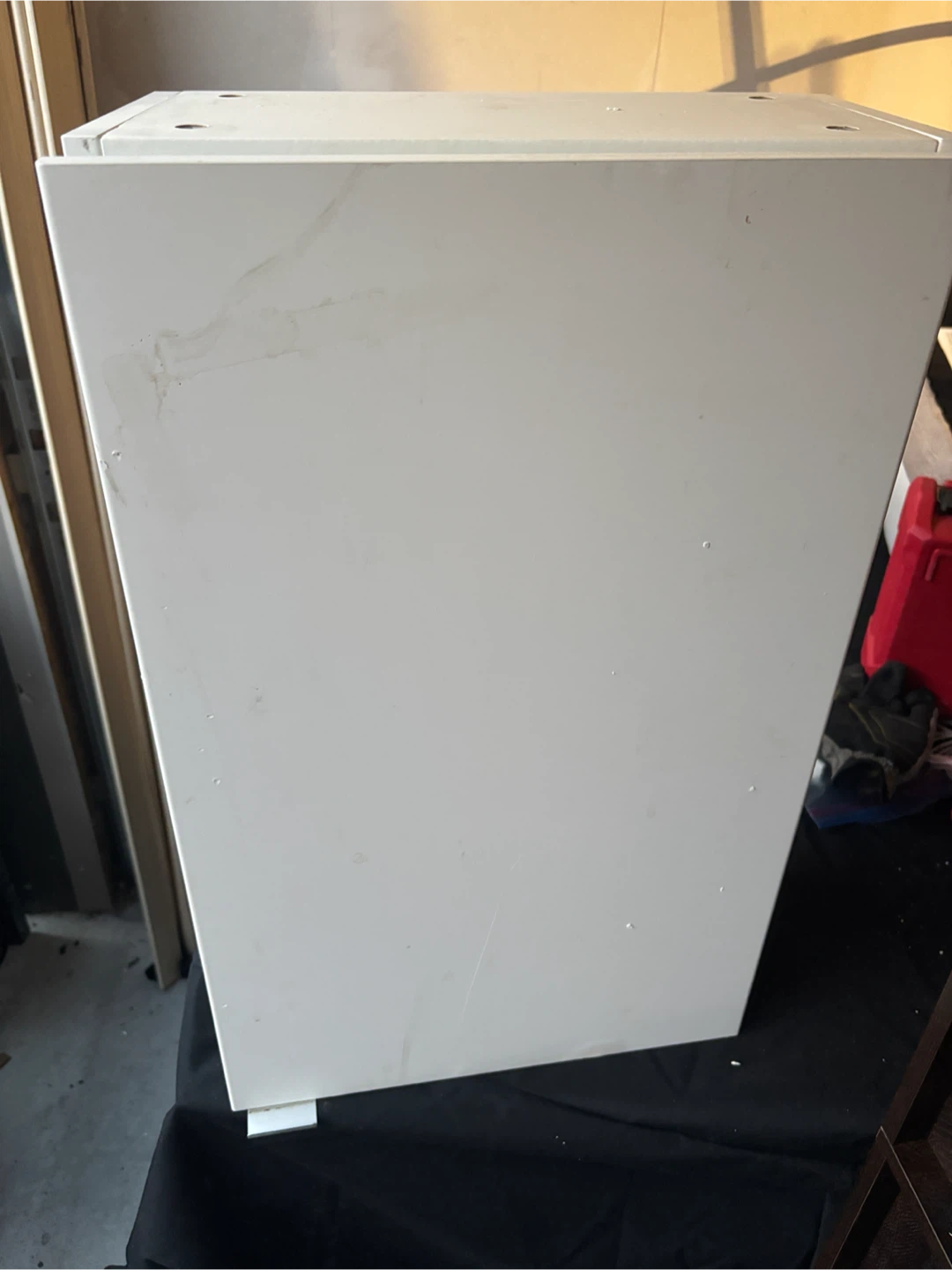White Wall medicine Cabinet with Glass Shelves - photo 4