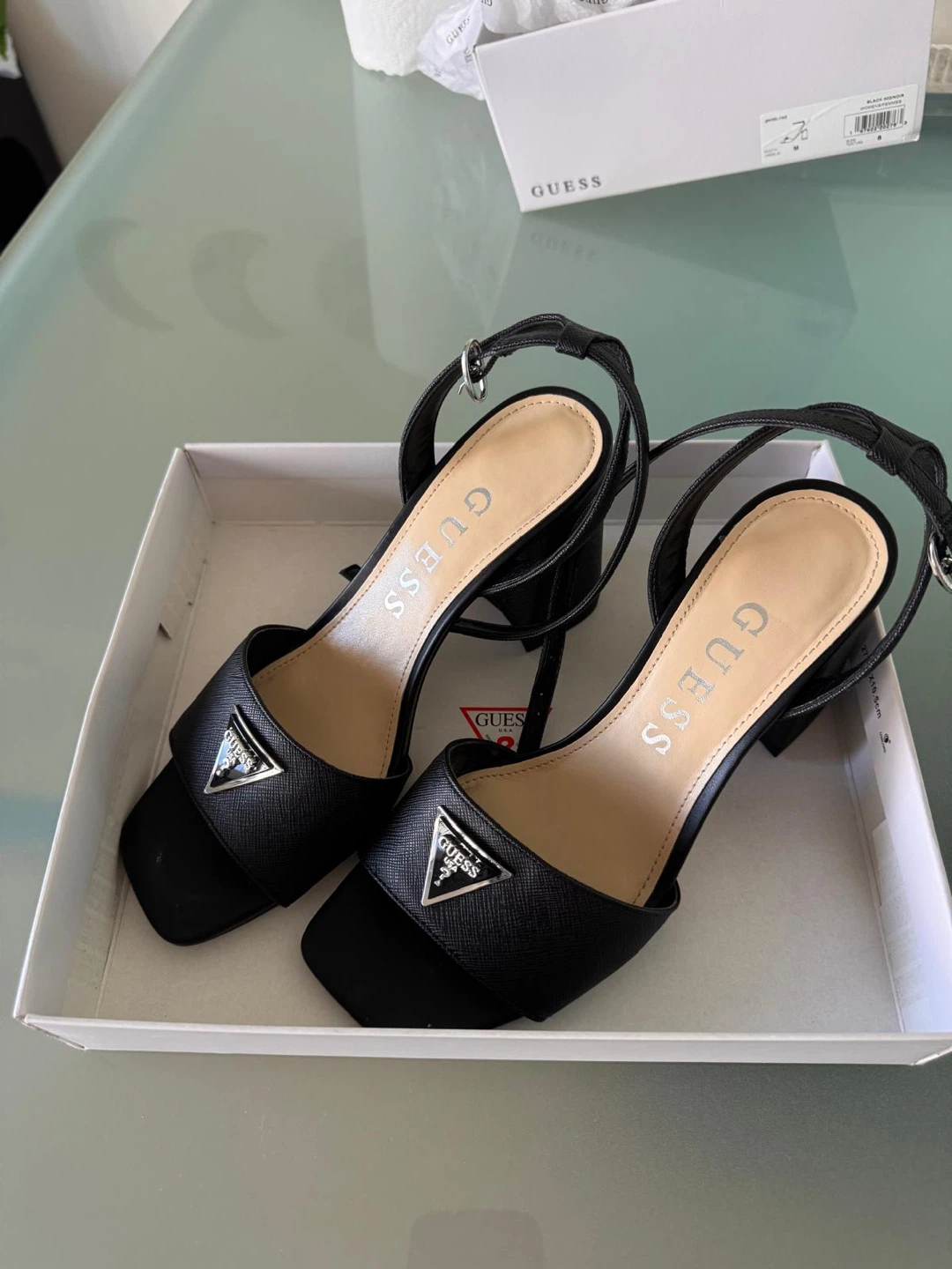 Guess Black Block Heel Sandals - photo 2