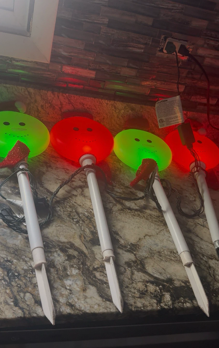 4-Light Snowman Christmas Pathway Markers check more pictures