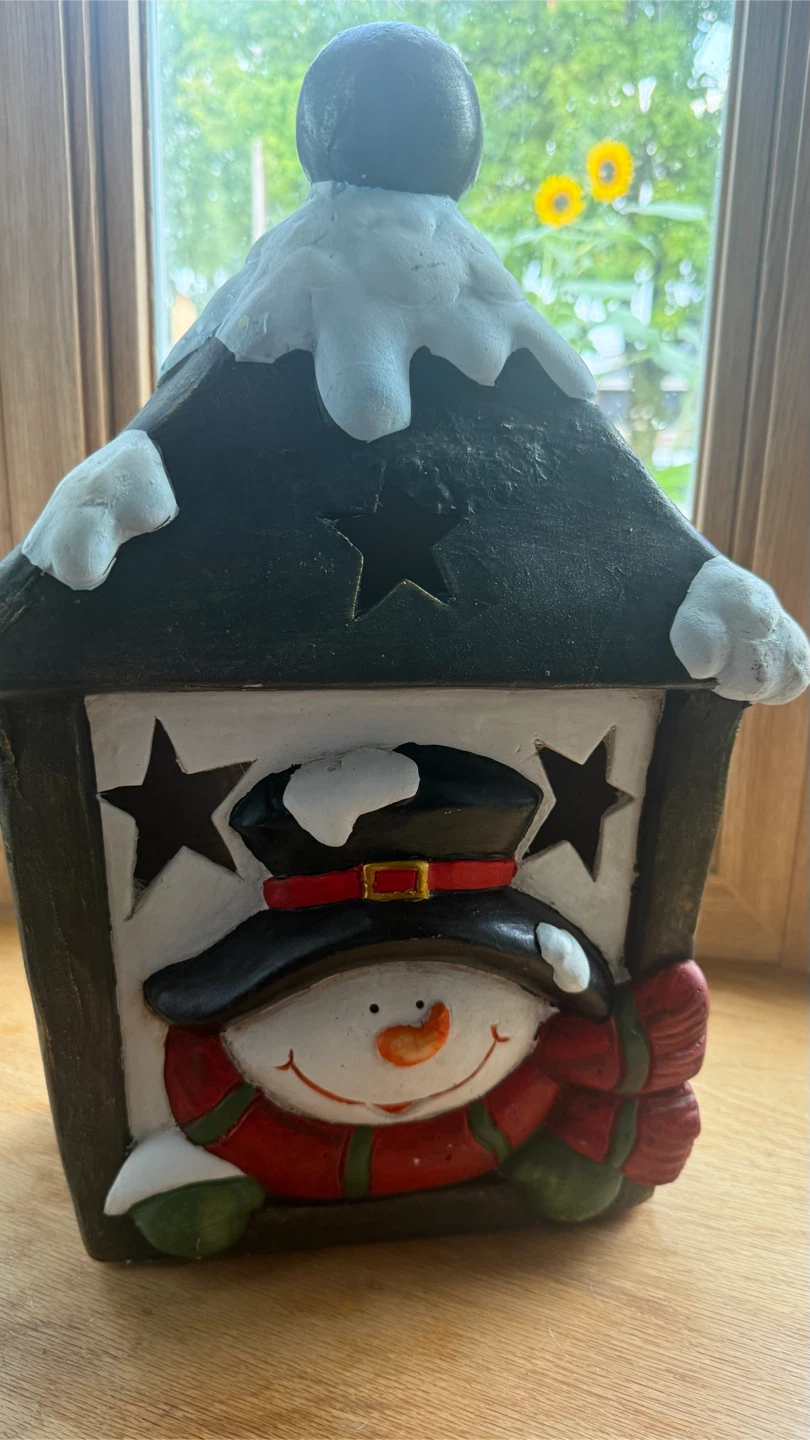 Snowman Lantern Christmas Decor Light not work